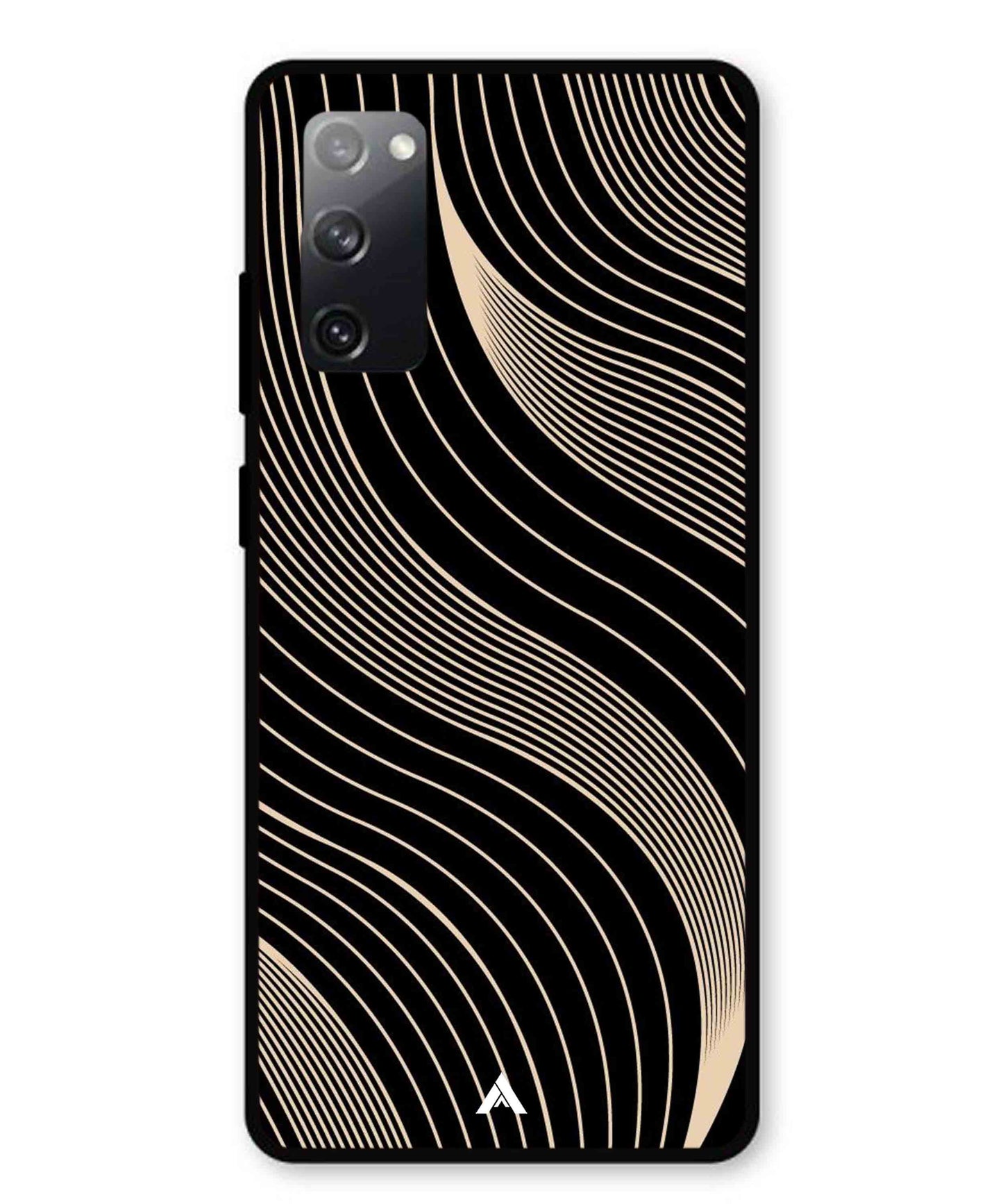 Stripe Pattern 13 Metal Back Cover Phone Case for Samsung Galaxy S20 Fe