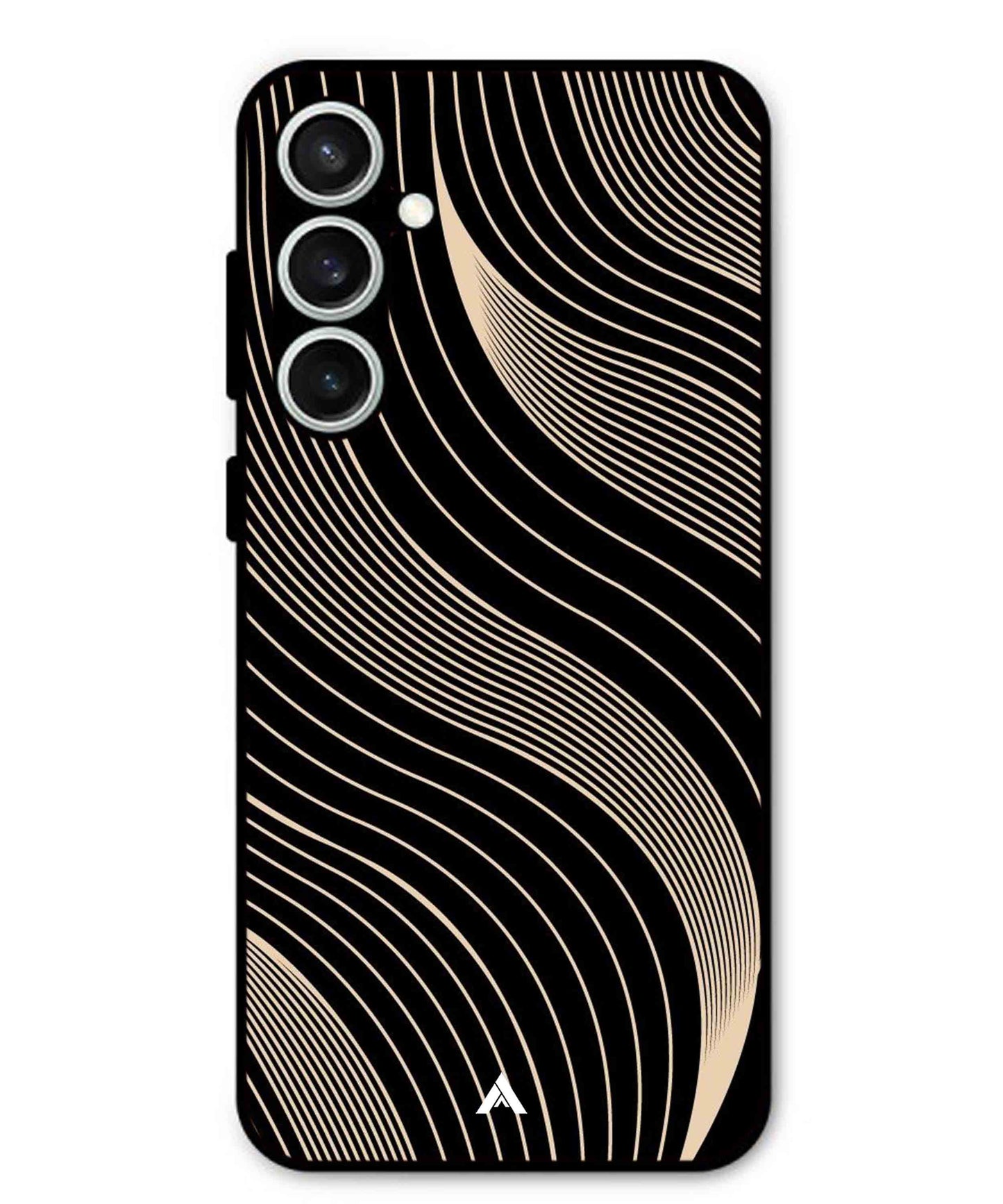 Stripe Pattern 13 Metal Back Cover Phone Case for Samsung Galaxy S23 Fe