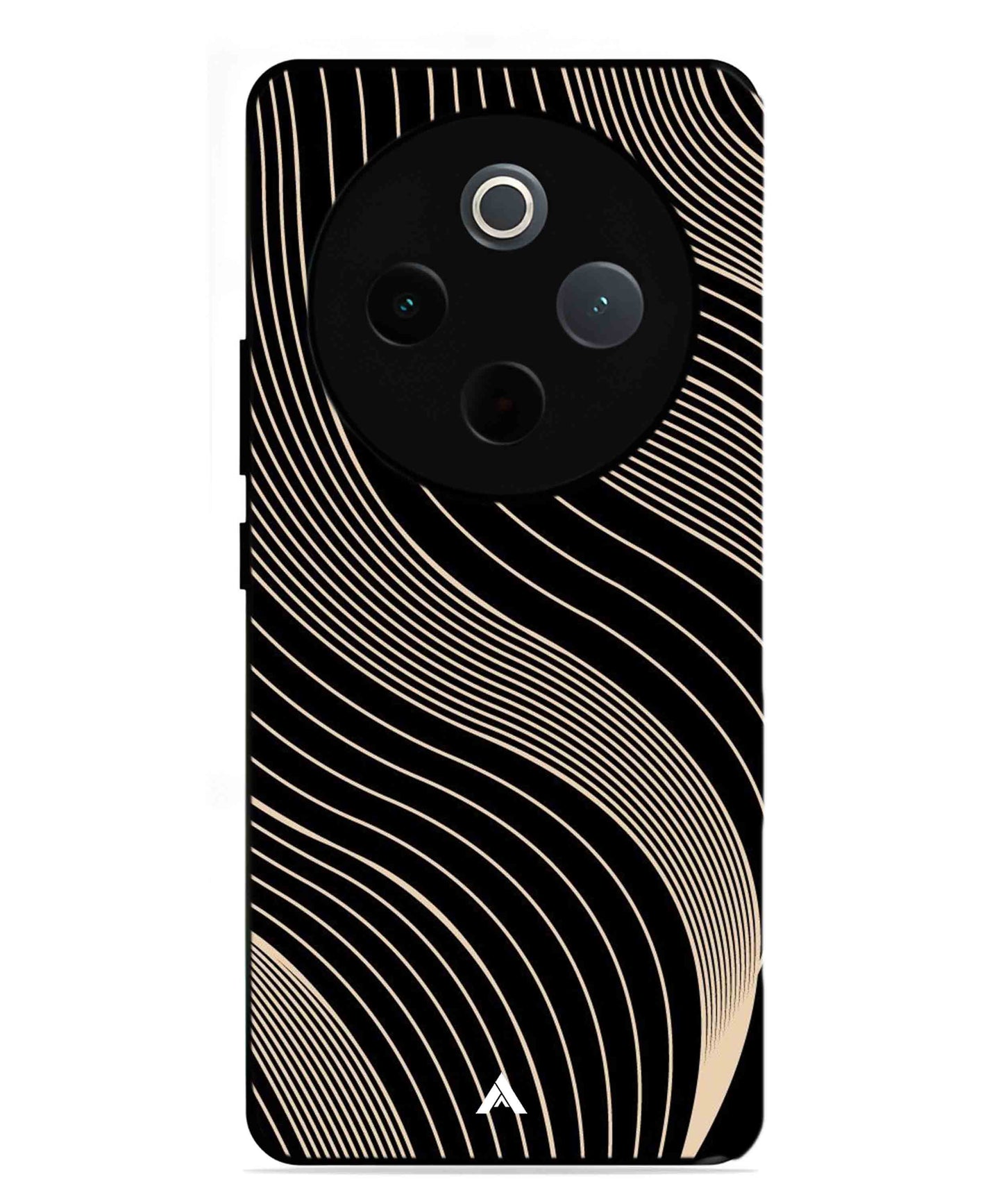 Stripe Pattern 13 Metal Back Cover Phone Case for Vivo T4