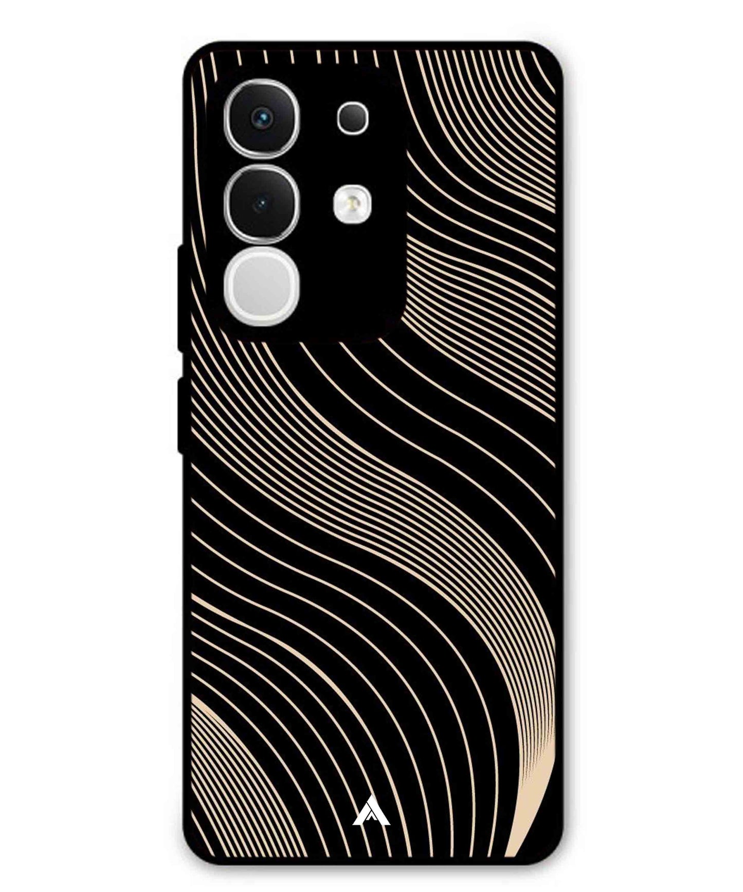 Stripe Pattern 13 Metal Back Cover Phone Case for Vivo T4X