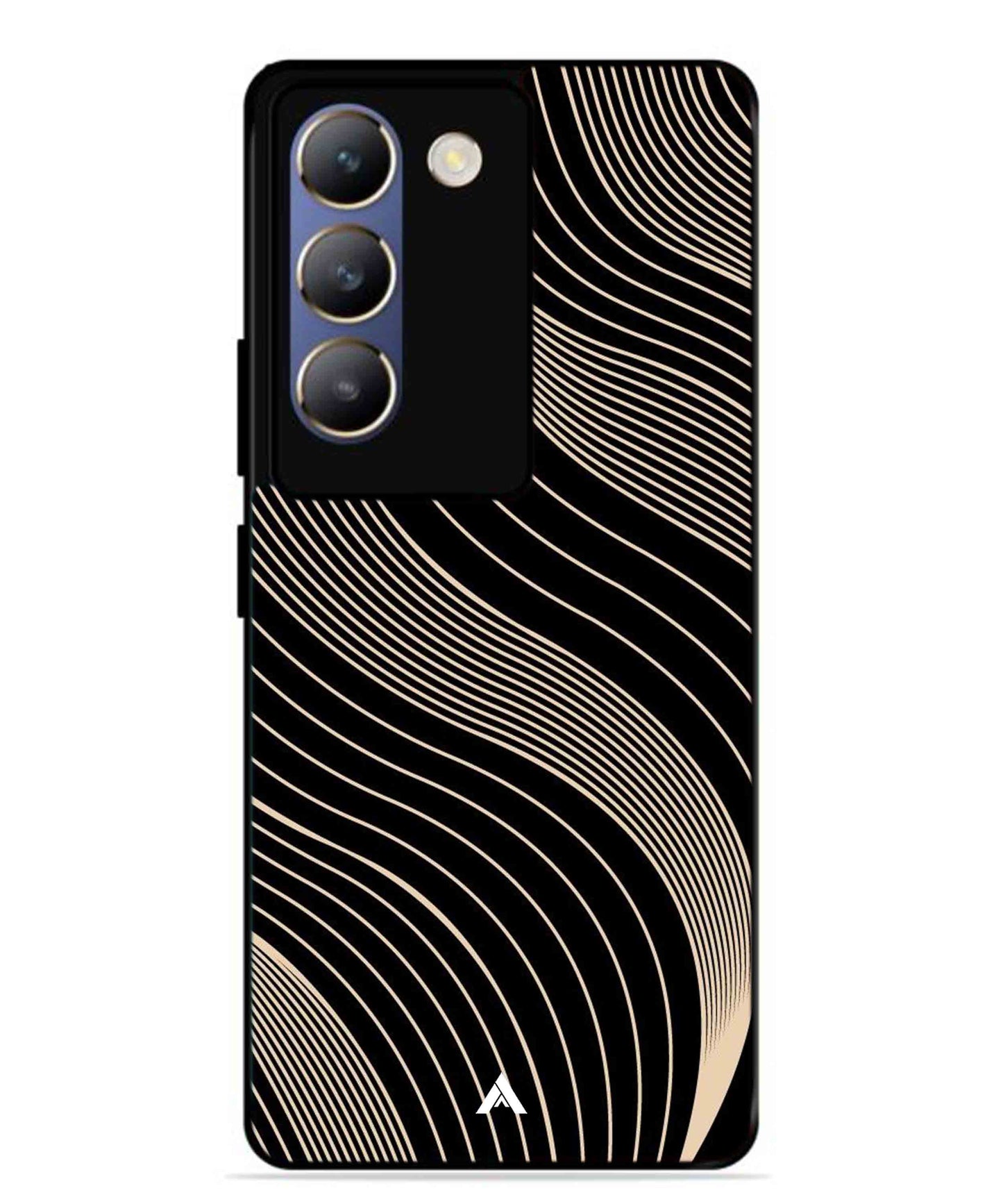 Stripe Pattern 13 Metal Back Cover Phone Case for Vivo Y200e