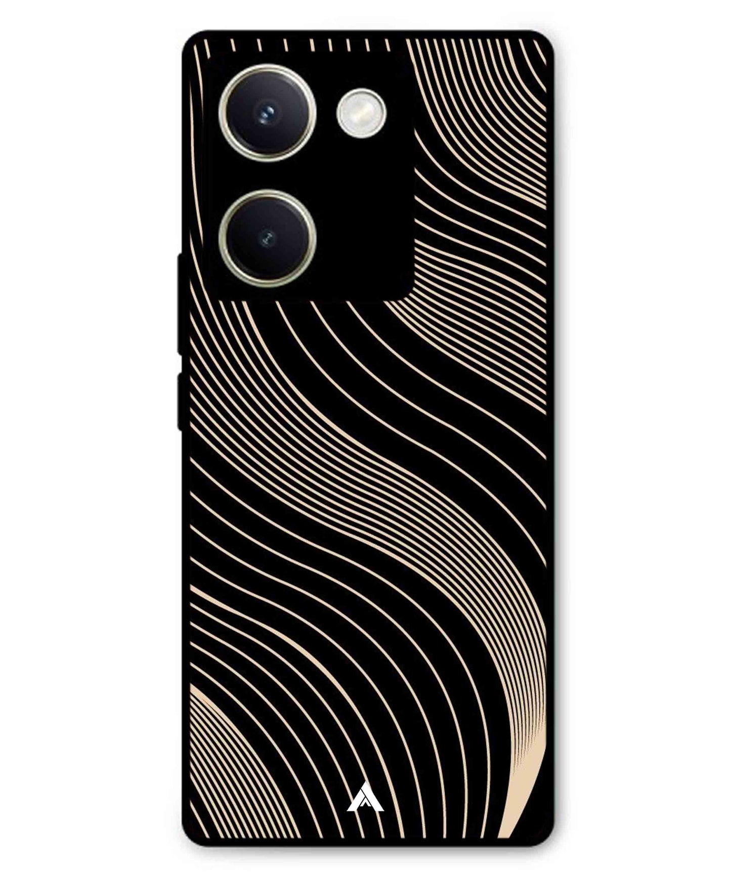 Stripe Pattern 13 Metal Back Cover Phone Case for Vivo Y300 Plus