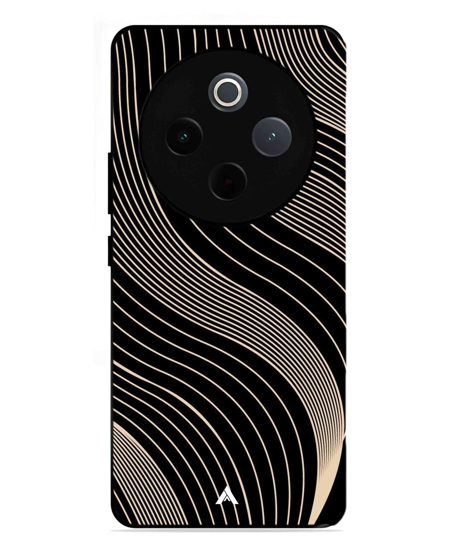Stripe Pattern 13 Metal Back Cover Phone Case for Vivo Y300 Pro