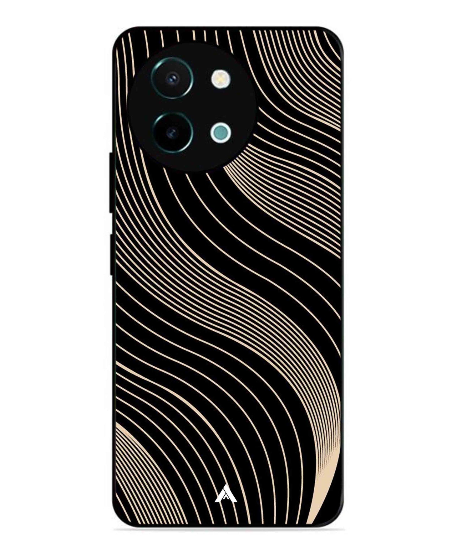 Stripe Pattern 13 Metal Back Cover Phone Case for Vivo Y38