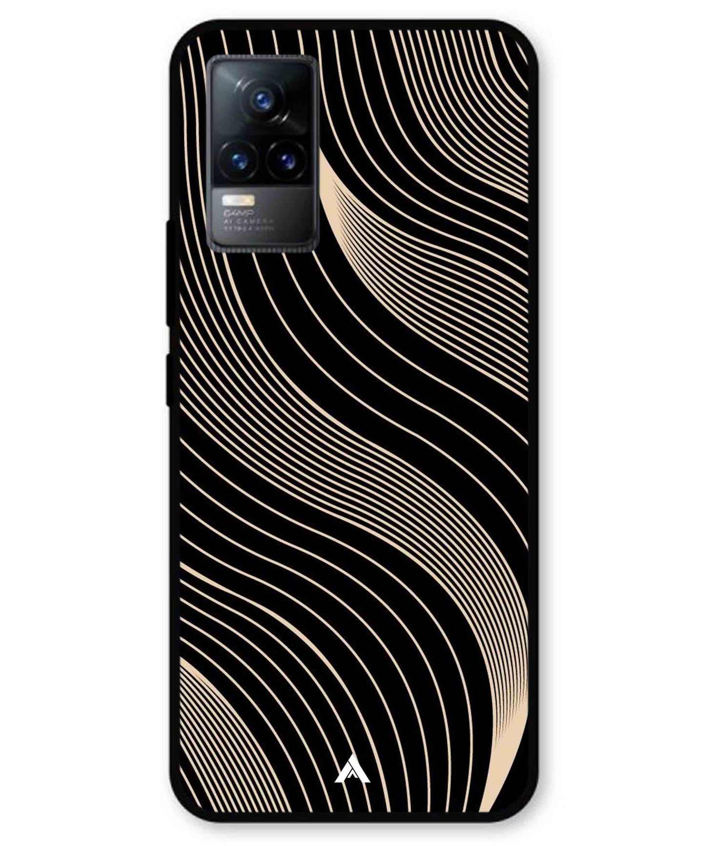 Stripe Pattern 13 Metal Back Cover Phone Case for Vivo Y73