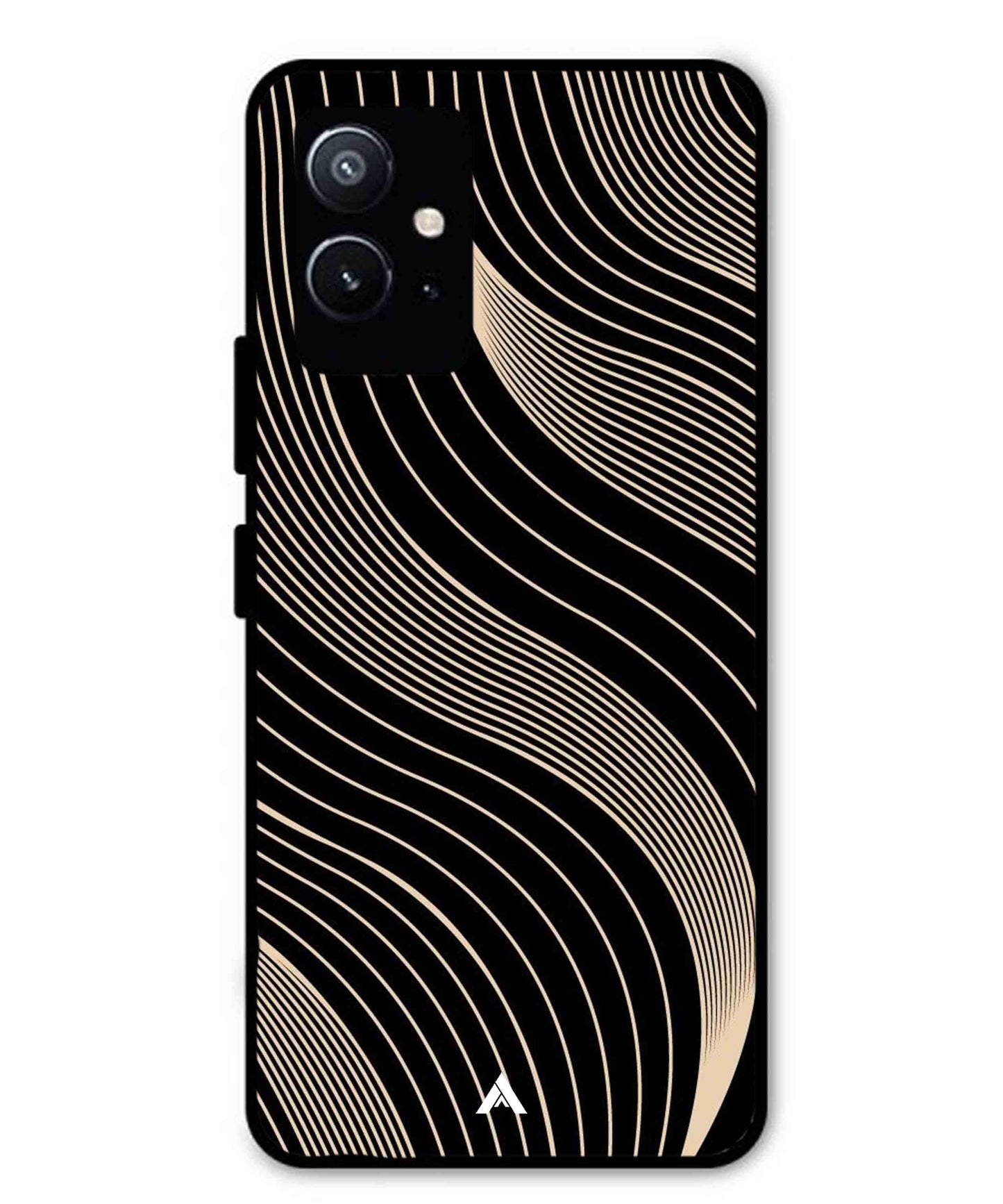 Stripe Pattern 13 Metal Back Cover Phone Case for Vivo Y75 5G