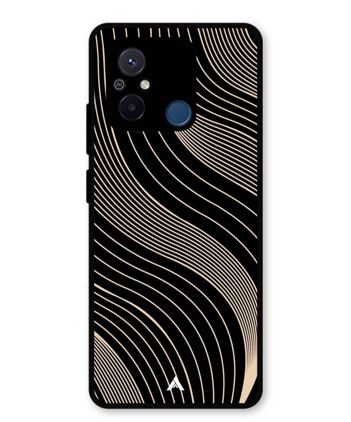 Stripe Pattern 13 Metal Back Cover Phone Case for Xiaomi Redmi 12C