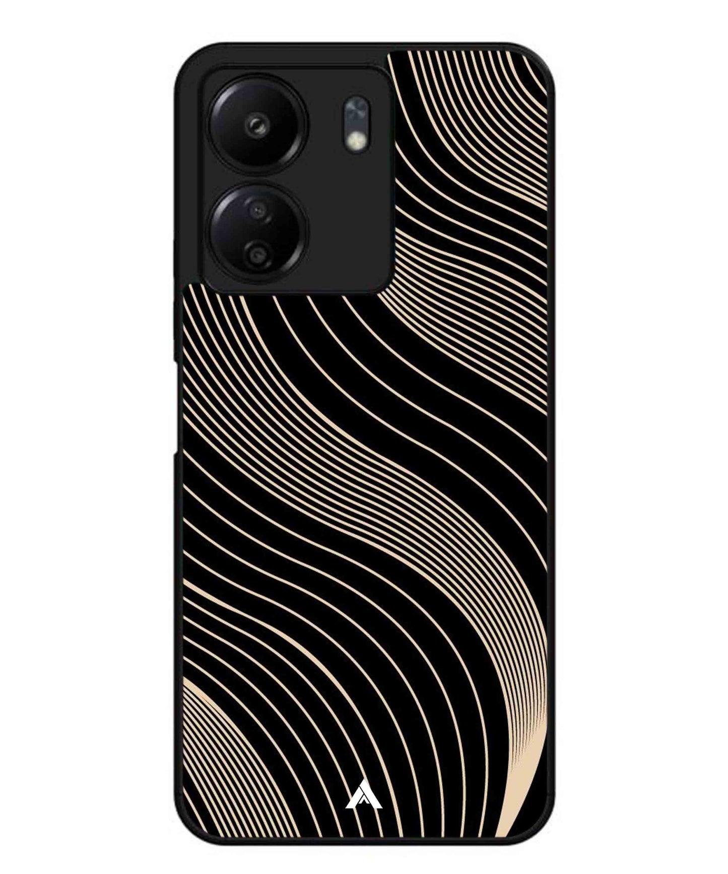 Stripe Pattern 13 Metal Back Cover Phone Case for Xiaomi Redmi 13C 4G