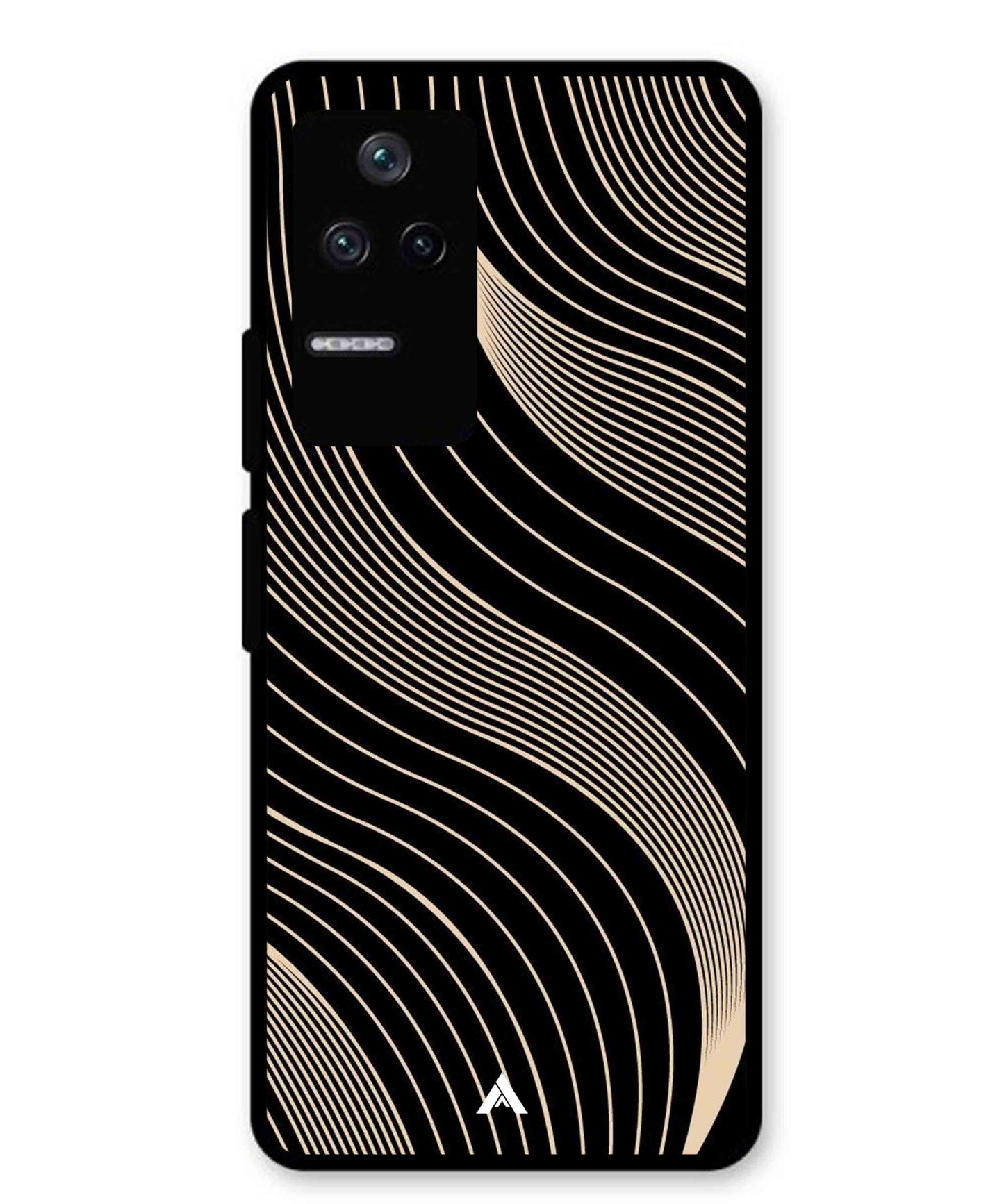 Stripe Pattern 13 Metal Back Cover Phone Case for Xiaomi Redmi K40s