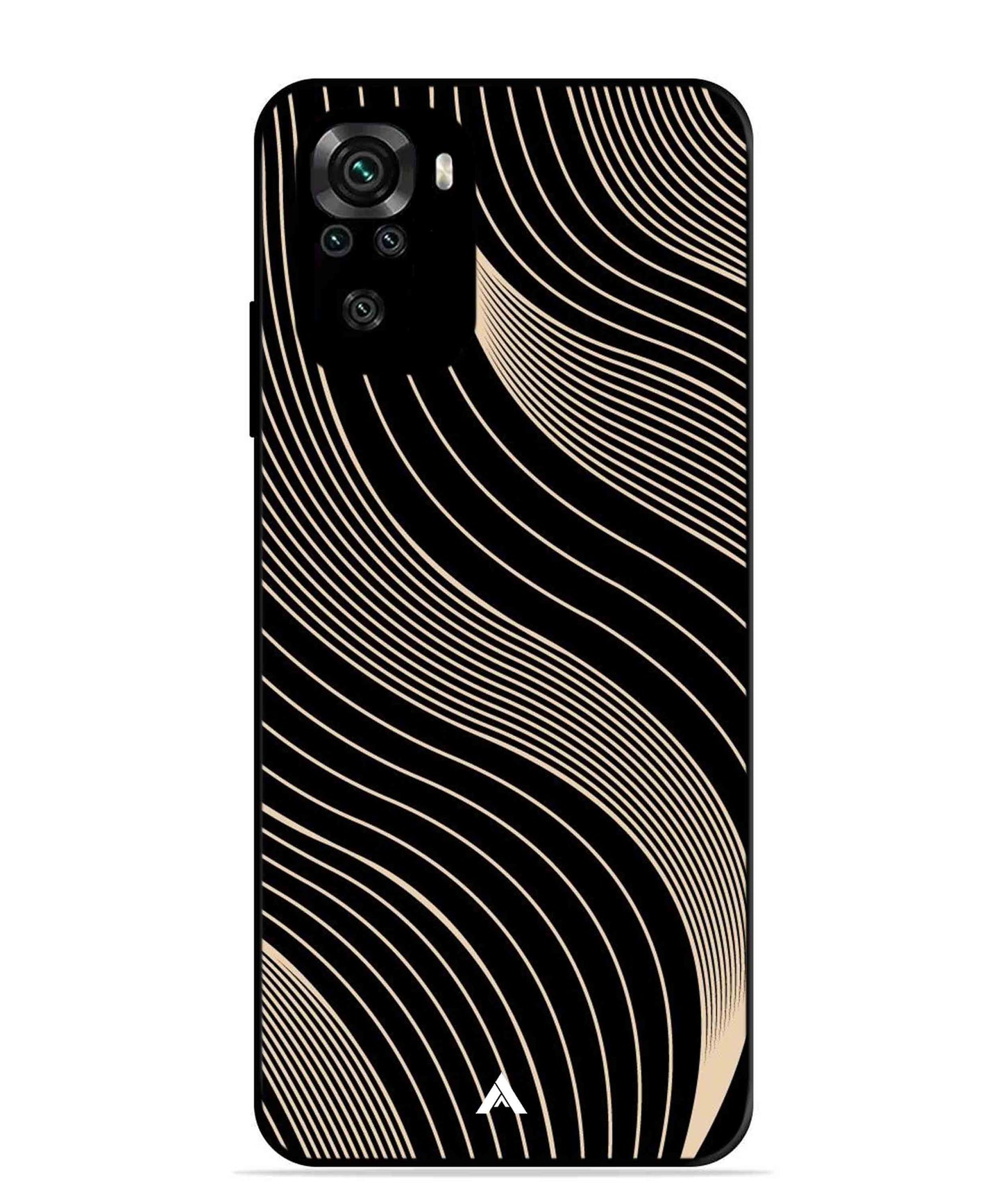 Stripe Pattern 13 Metal Back Cover Phone Case for Xiaomi Redmi Note 11SE