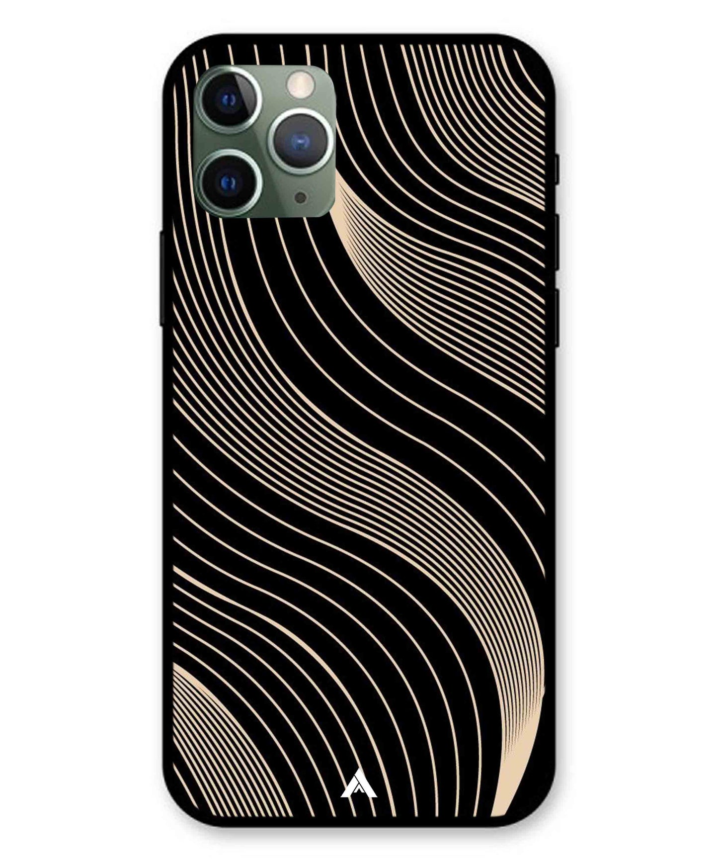 Stripe Pattern 13 Metal Back Cover Phone Case for iPhone 11 Pro
