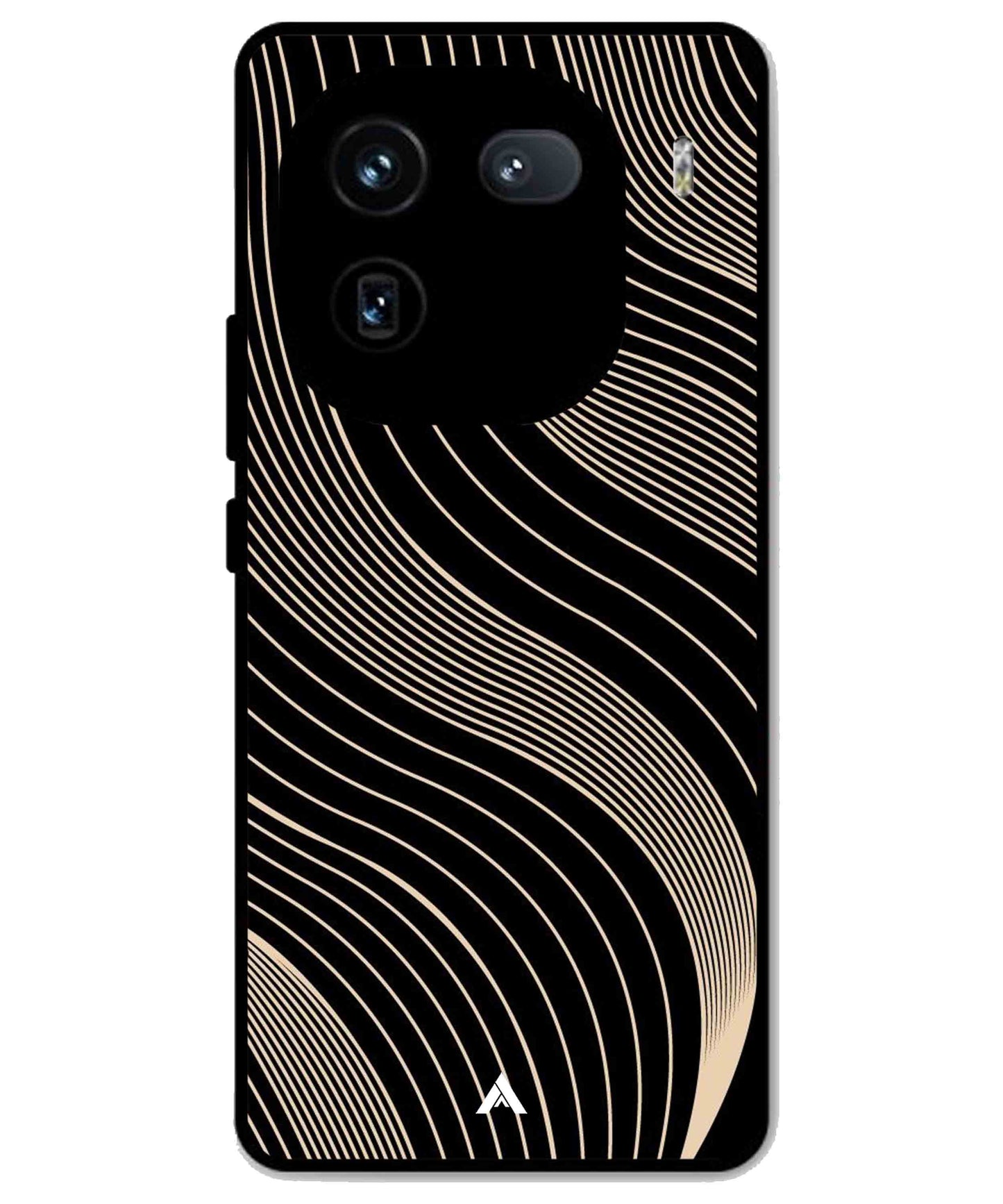 Stripe Pattern 13 Metal Back Cover Phone Case for iQOO 12