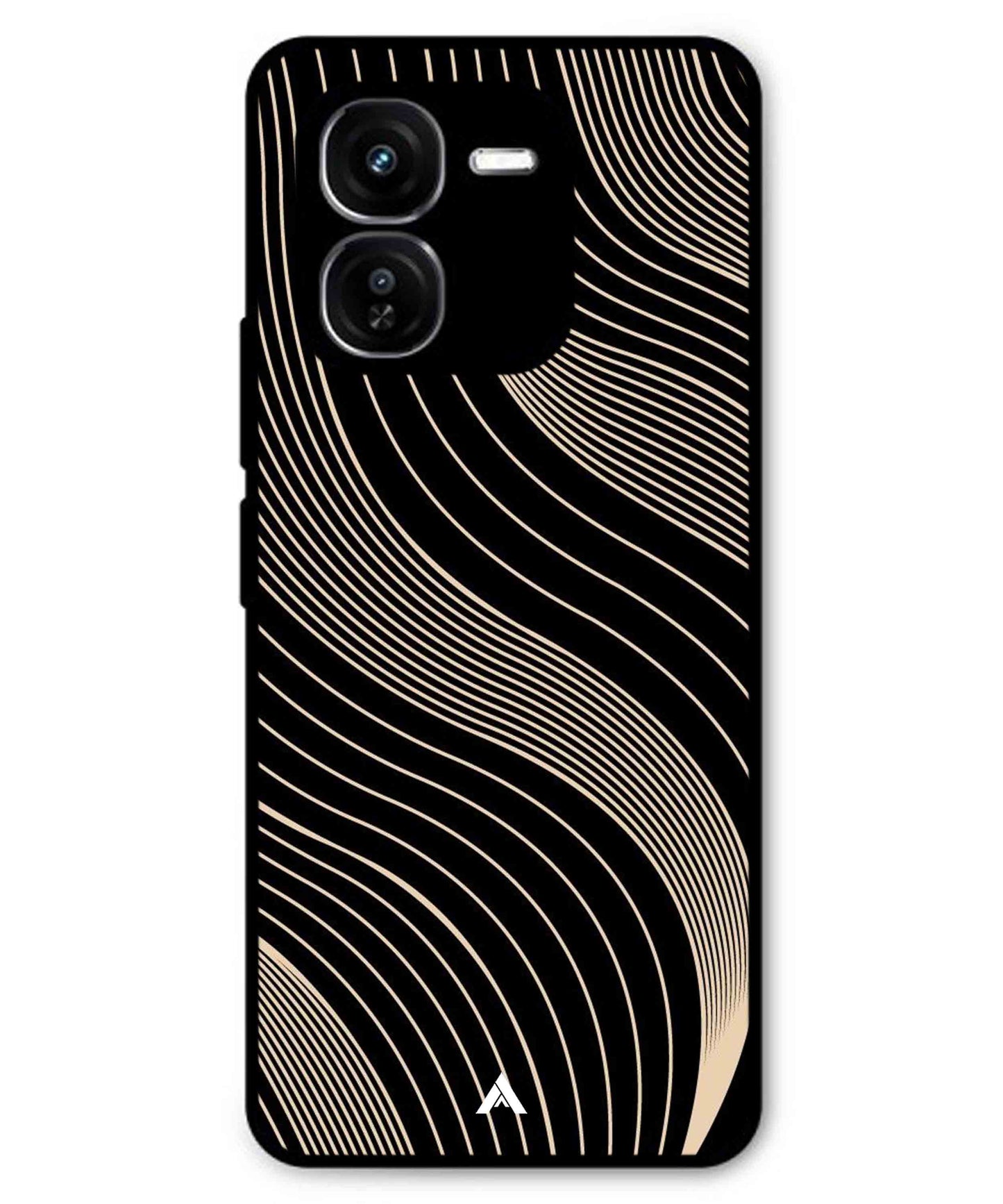 Stripe Pattern 13 Metal Back Cover Phone Case for iQOO Z9x