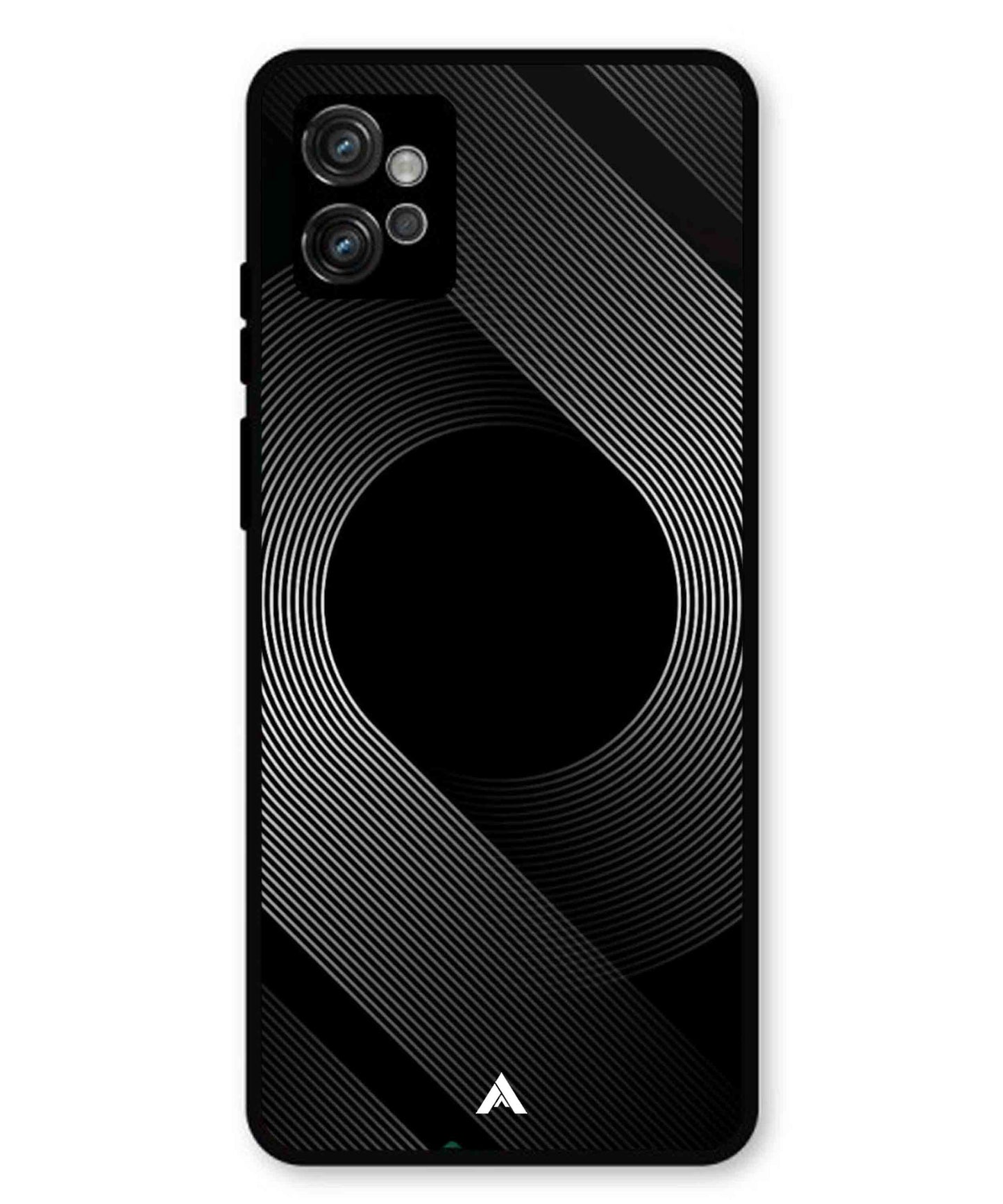 Stripe Pattern 14 Metal Back Cover Phone Case for Moto G32