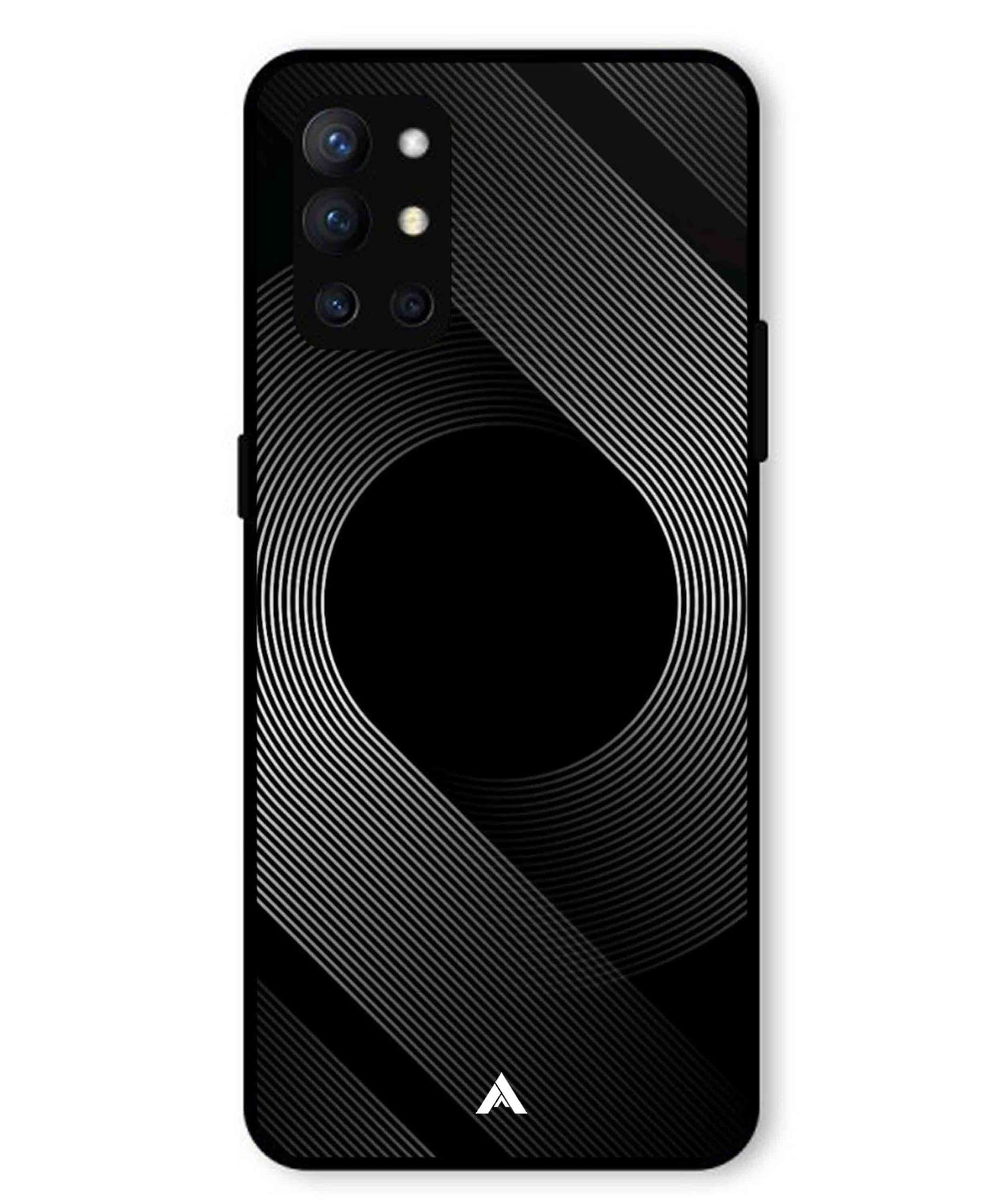 Stripe Pattern 14 Metal Back Cover Phone Case for Oneplus 9R