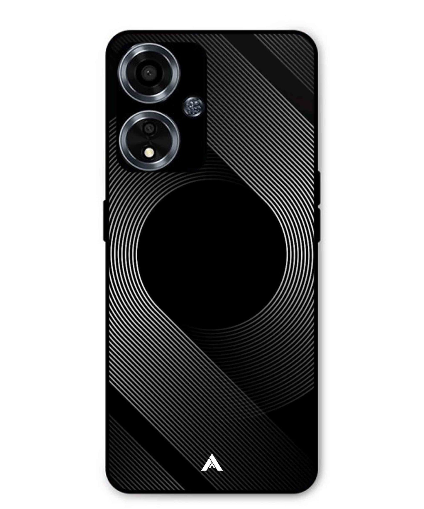Stripe Pattern 14 Metal Back Cover Phone Case for Oppo A59