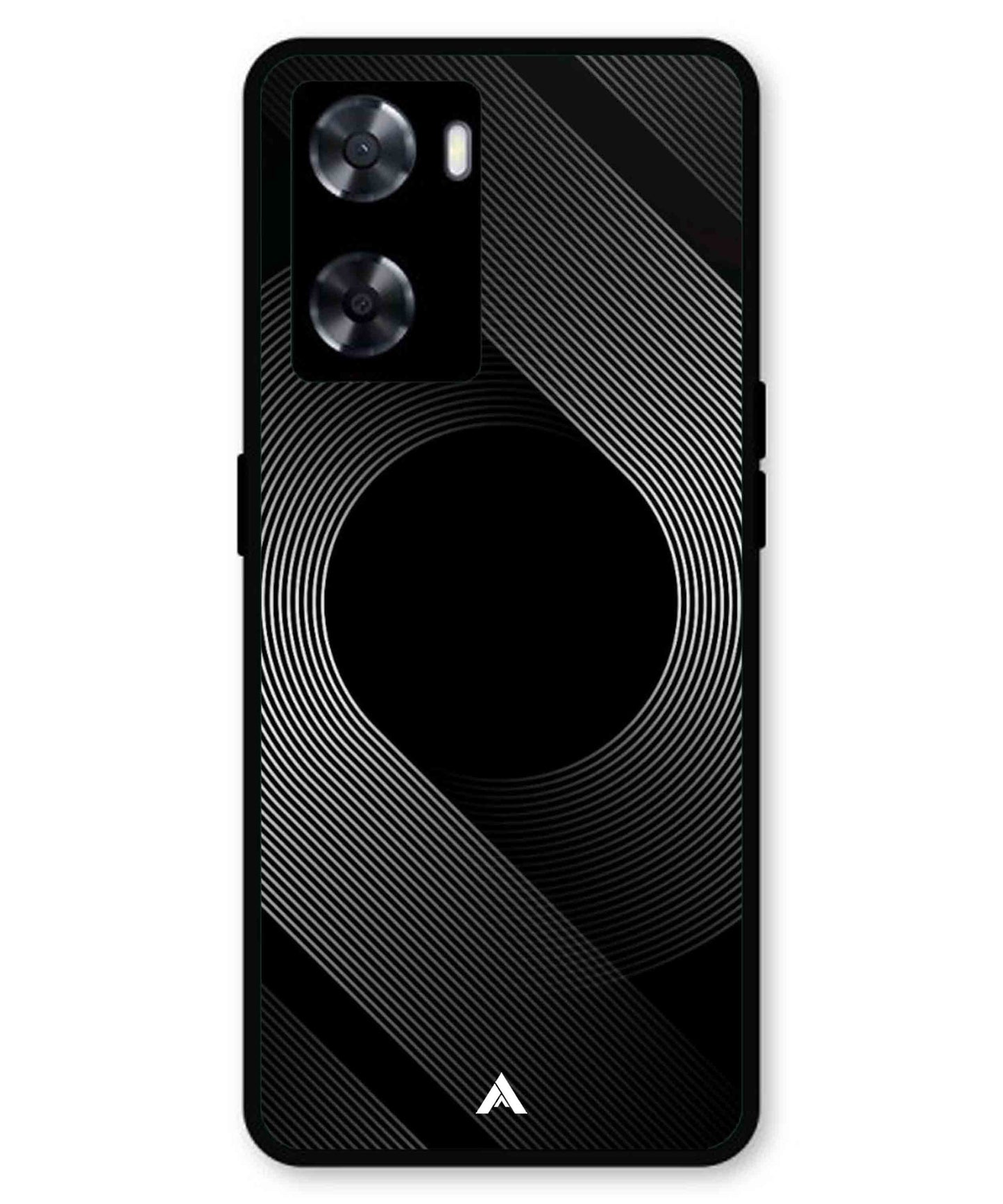 Stripe Pattern 14 Metal Back Cover Phone Case for Oppo A77s