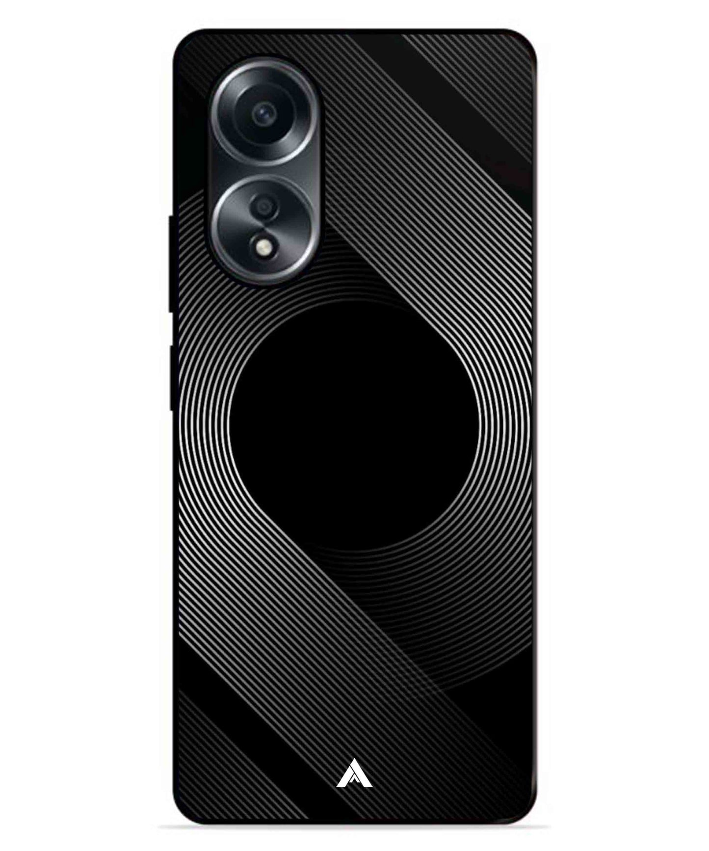 Stripe Pattern 14 Metal Back Cover Phone Case for Oppo A78