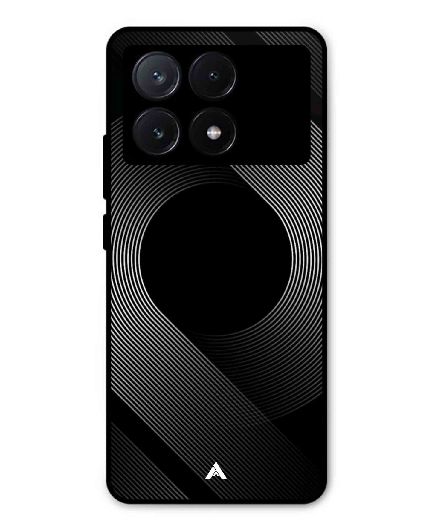 Stripe Pattern 14 Metal Back Cover Phone Case for Poco X6 Pro