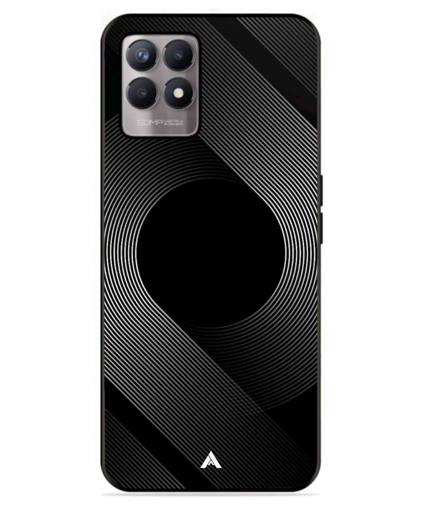 Stripe Pattern 14 Metal Back Cover Phone Case for Realme 8 4G