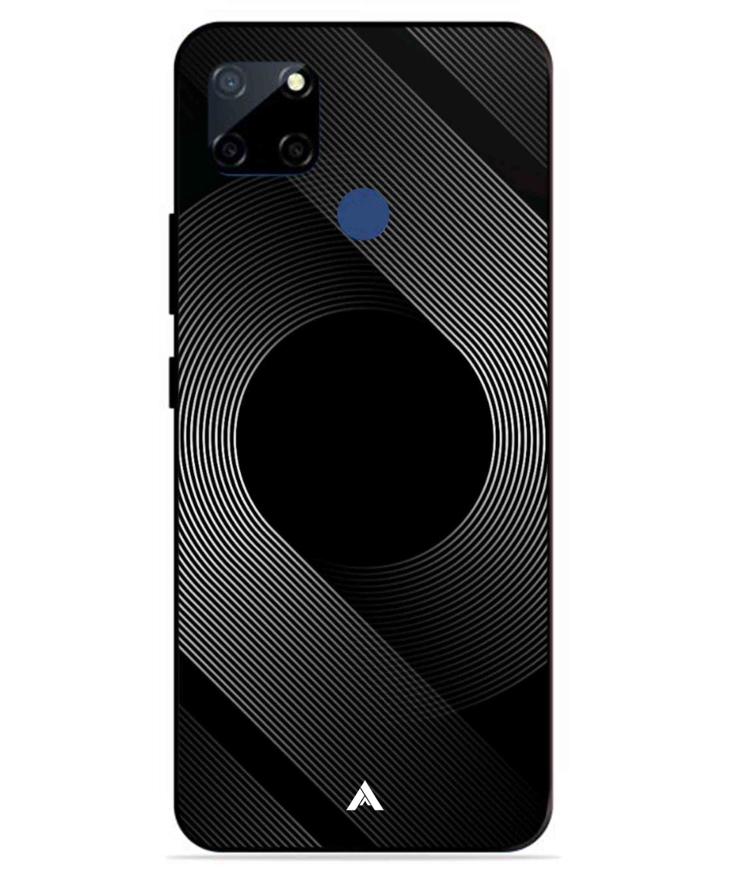 Stripe Pattern 14 Metal Back Cover Phone Case for Realme C12