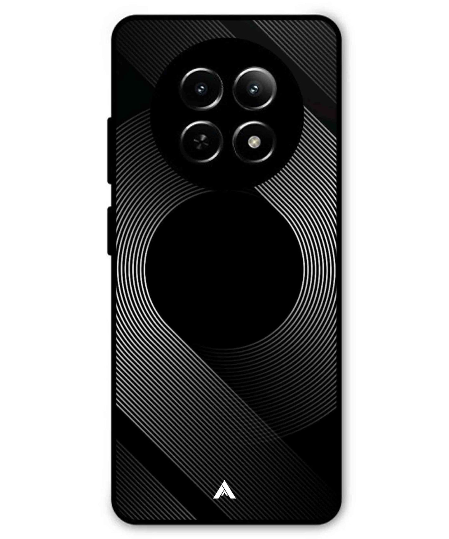 Stripe Pattern 14 Metal Back Cover Phone Case for Realme C65
