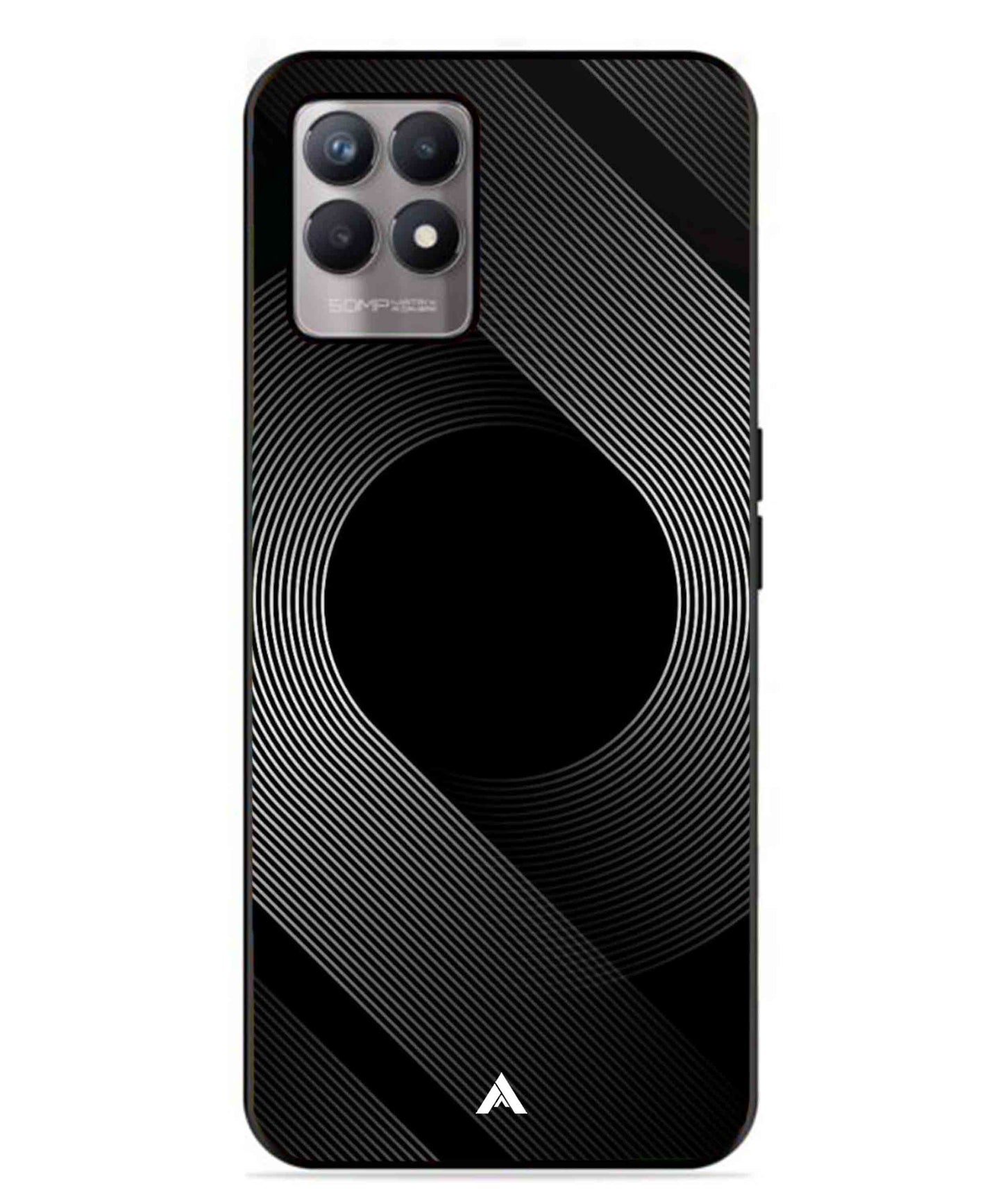 Stripe Pattern 14 Metal Back Cover Phone Case for Realme Narzo 50