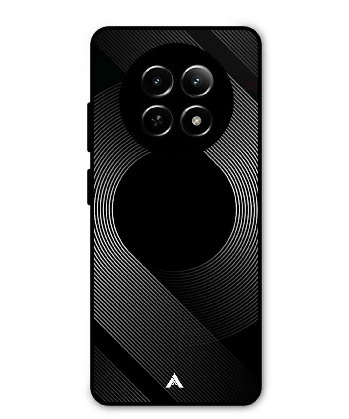 Stripe Pattern 14 Metal Back Cover Phone Case for Realme Narzo N65