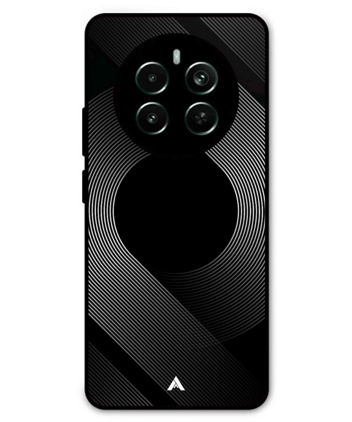 Stripe Pattern 14 Metal Back Cover Phone Case for Realme P1