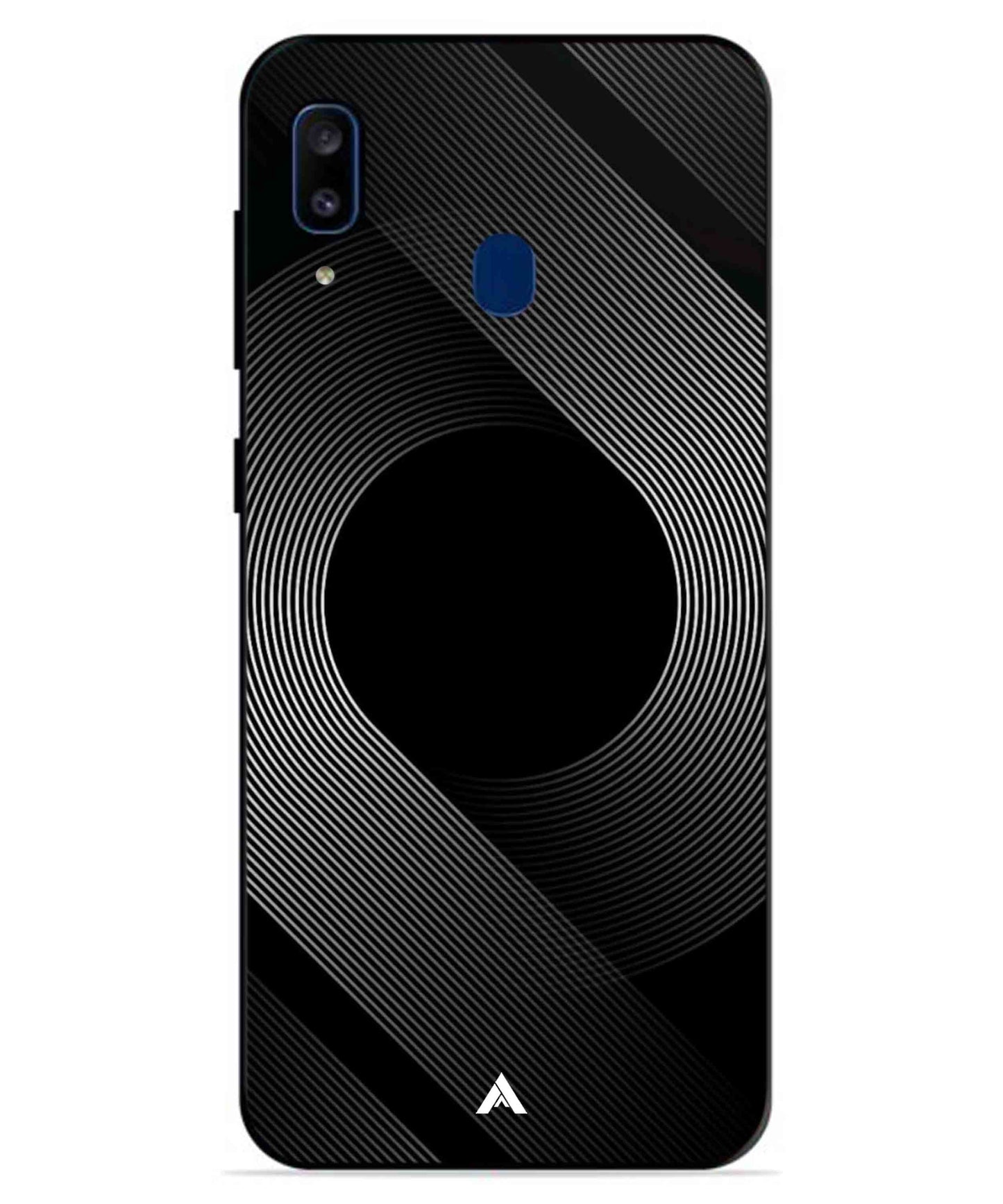 Stripe Pattern 14 Metal Back Cover Phone Case for Samsung Galaxy A20