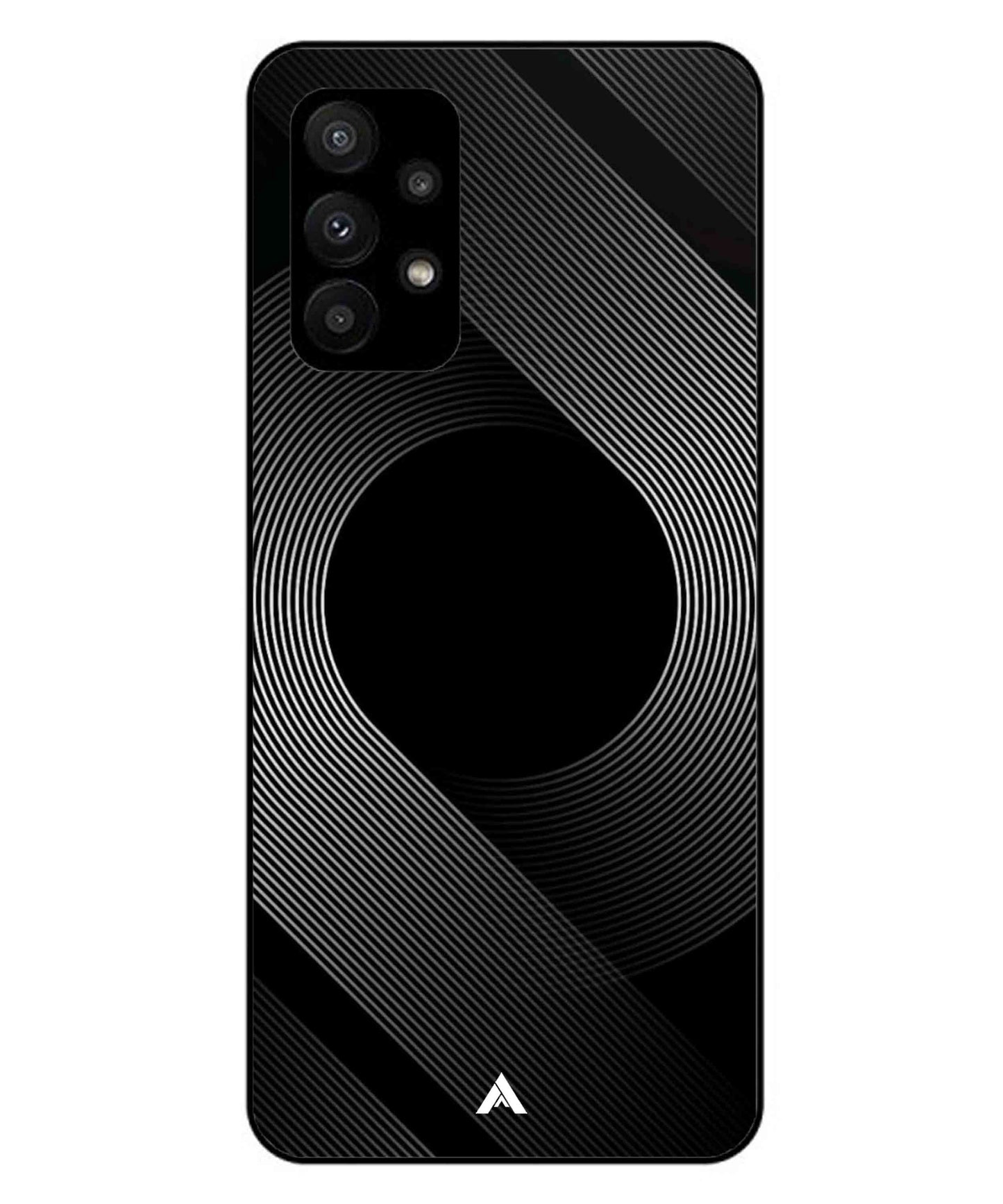 Stripe Pattern 14 Metal Back Cover Phone Case for Samsung Galaxy A23 5G