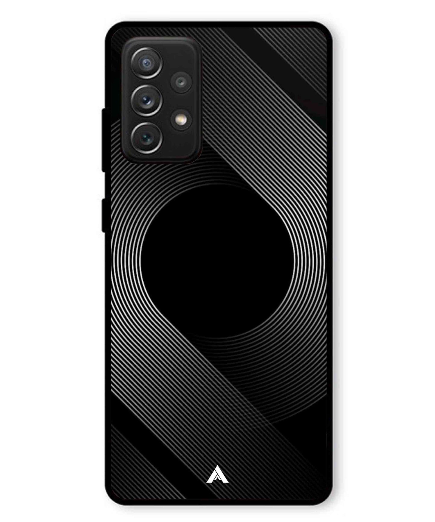 Stripe Pattern 14 Metal Back Cover Phone Case for Samsung Galaxy A72