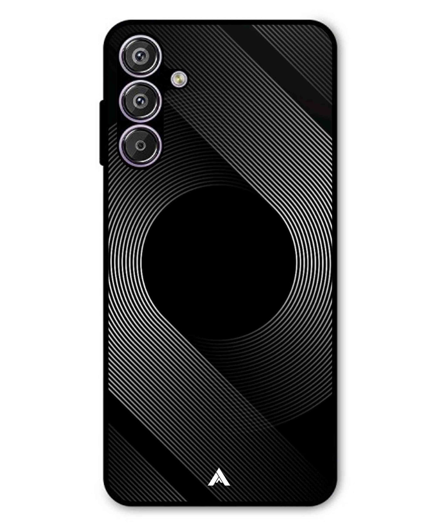 Stripe Pattern 14 Metal Back Cover Phone Case for Samsung Galaxy M16