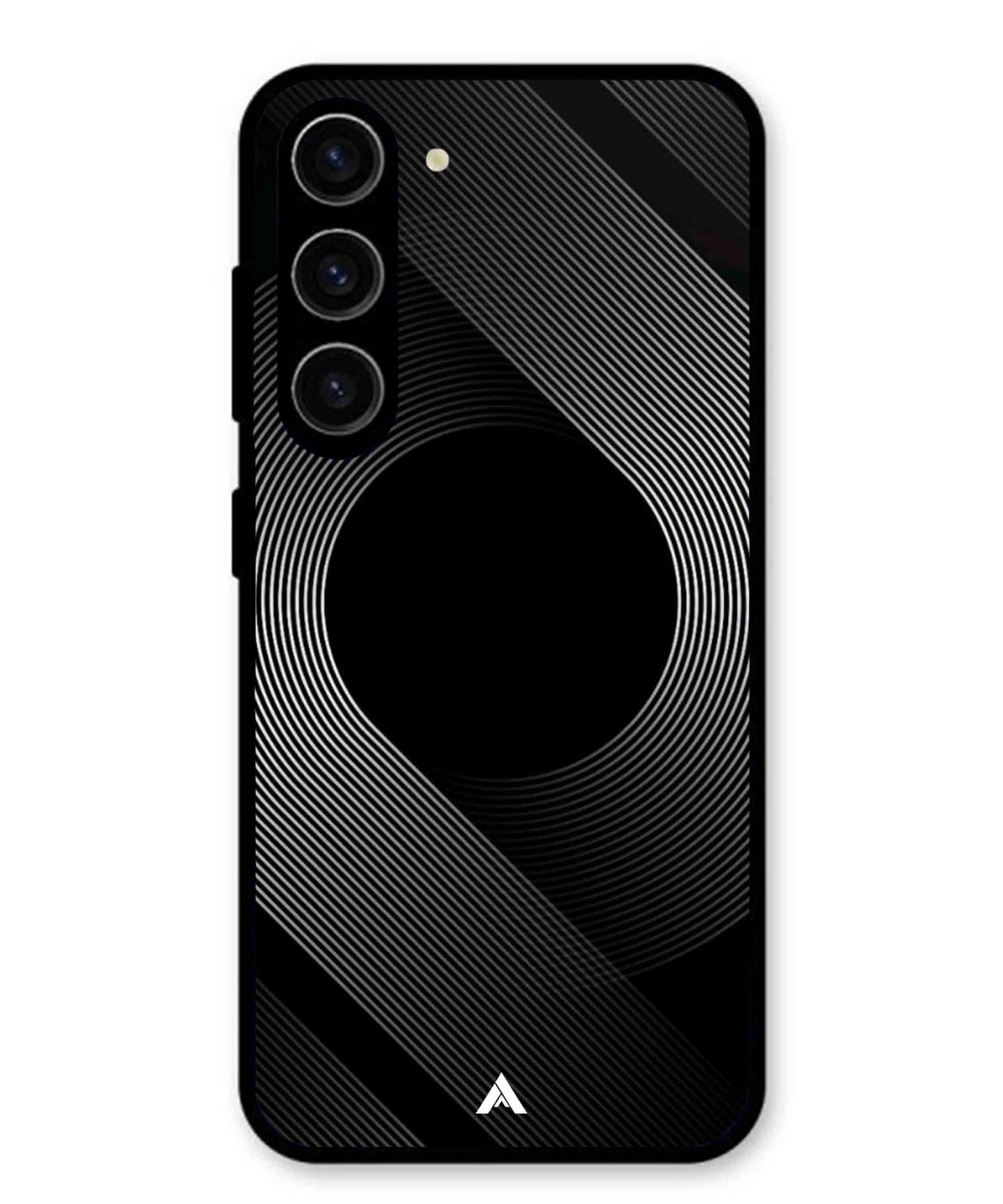 Stripe Pattern 14 Metal Back Cover Phone Case for Samsung Galaxy S23