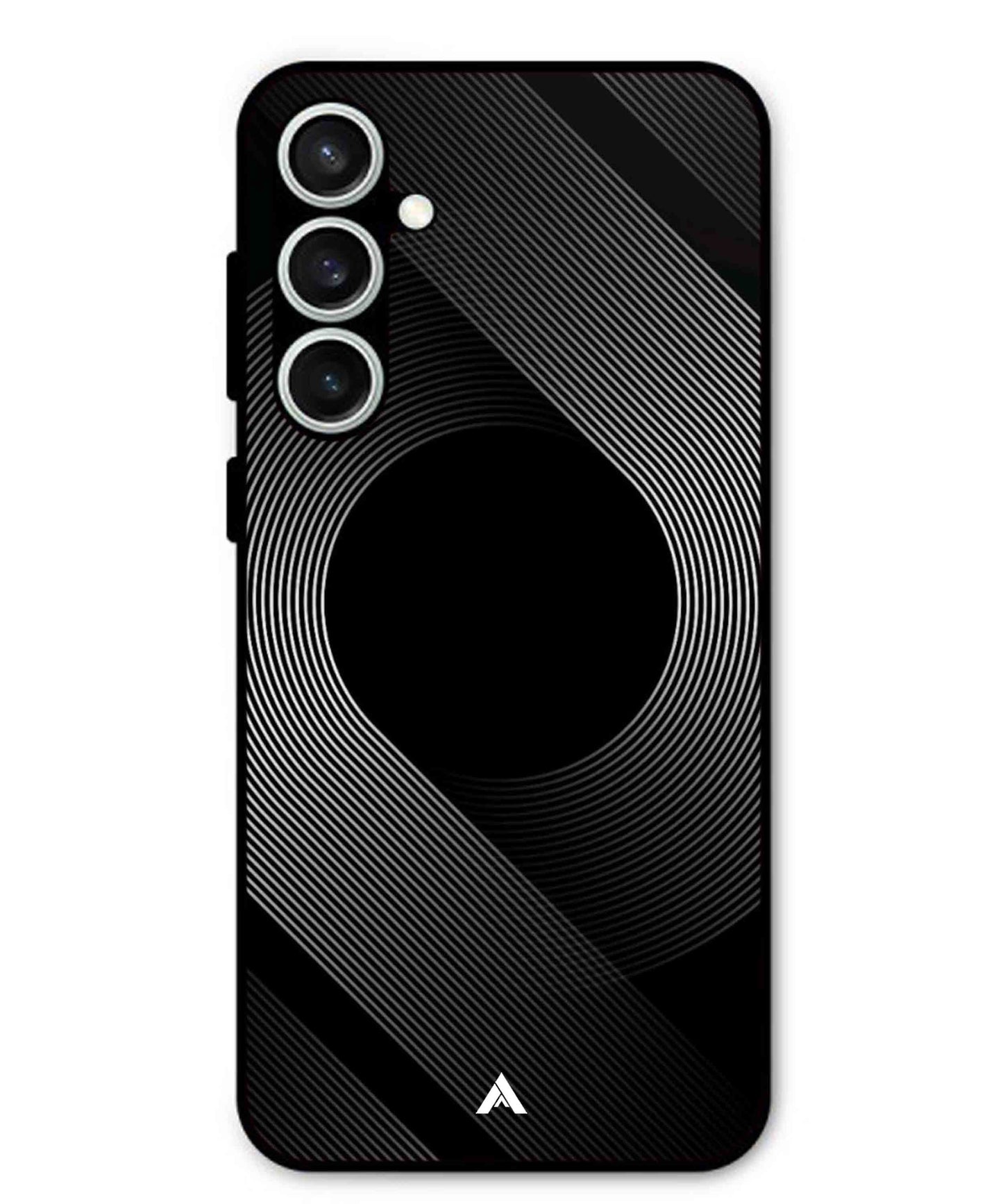 Stripe Pattern 14 Metal Back Cover Phone Case for Samsung Galaxy S24 Fe