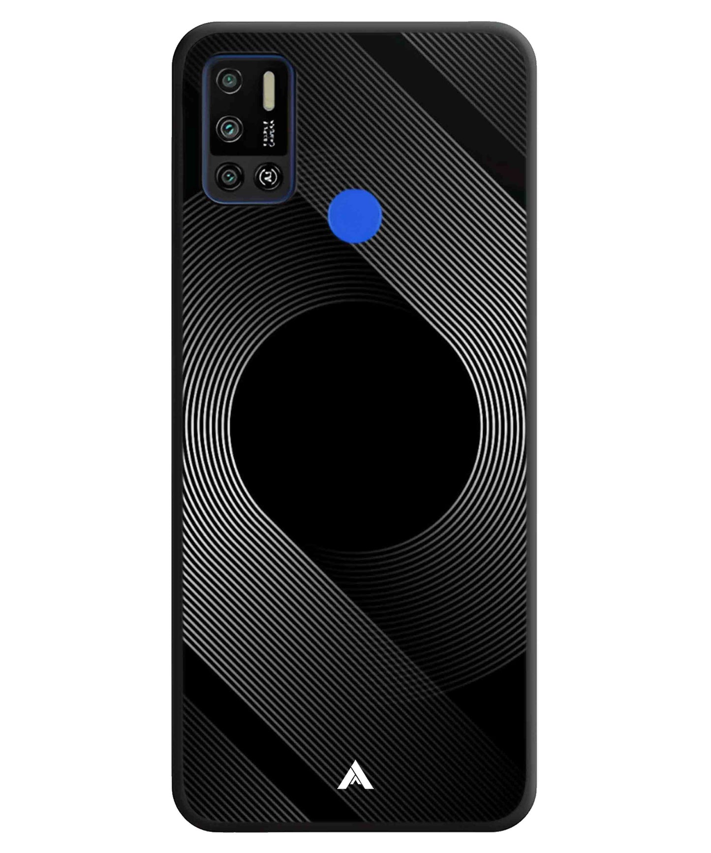 Stripe Pattern 14 Metal Back Cover Phone Case for Tecno Spark 6 Air