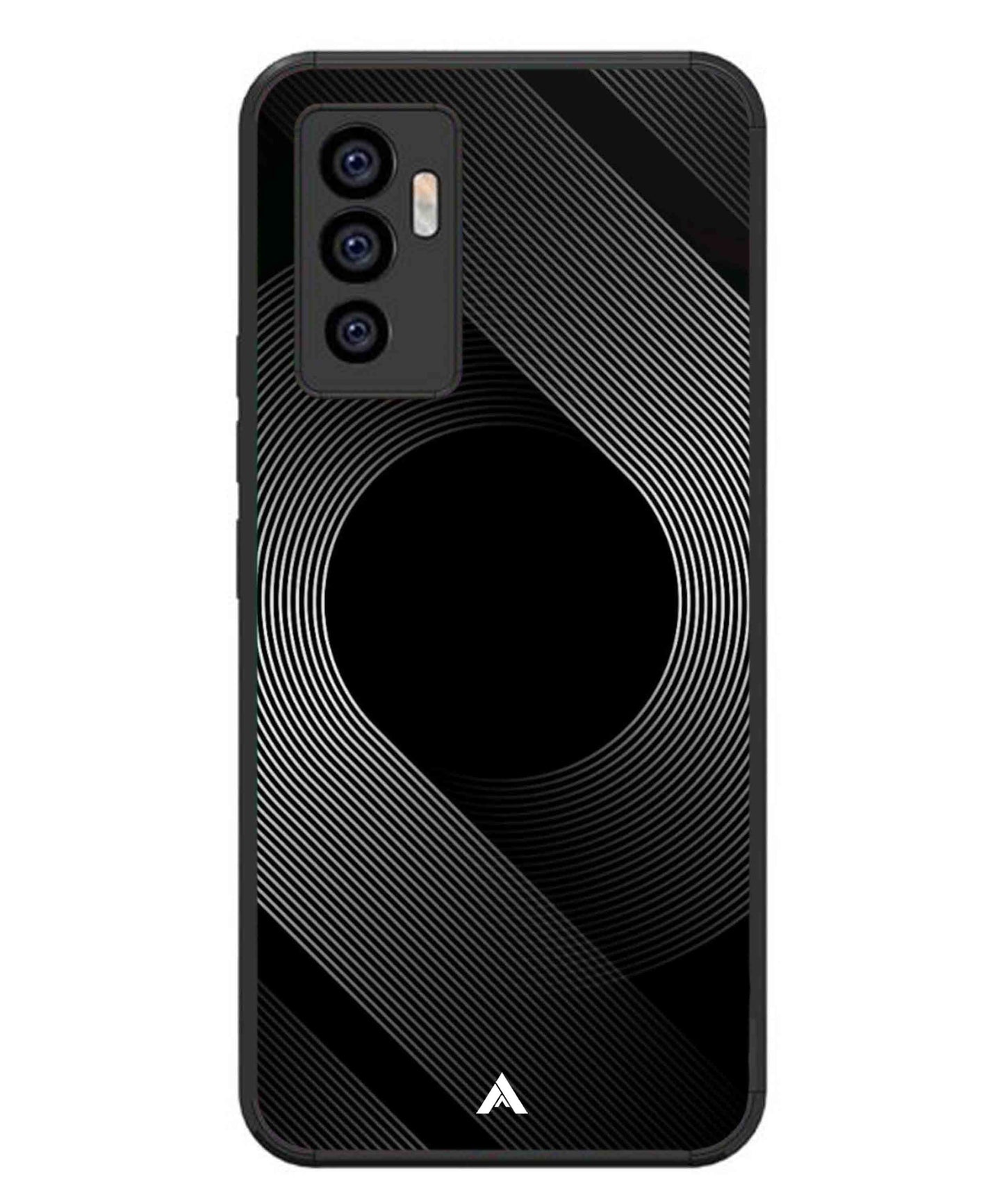 Stripe Pattern 14 Metal Back Cover Phone Case for Vivo T1