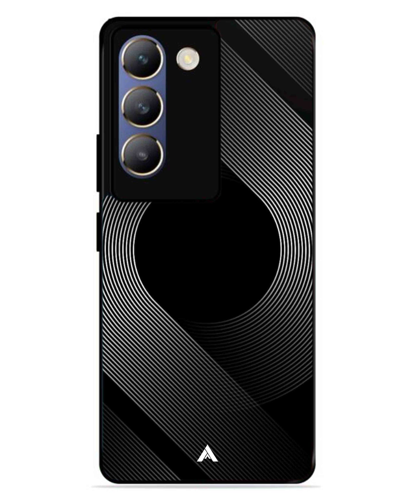 Stripe Pattern 14 Metal Back Cover Phone Case for Vivo T3
