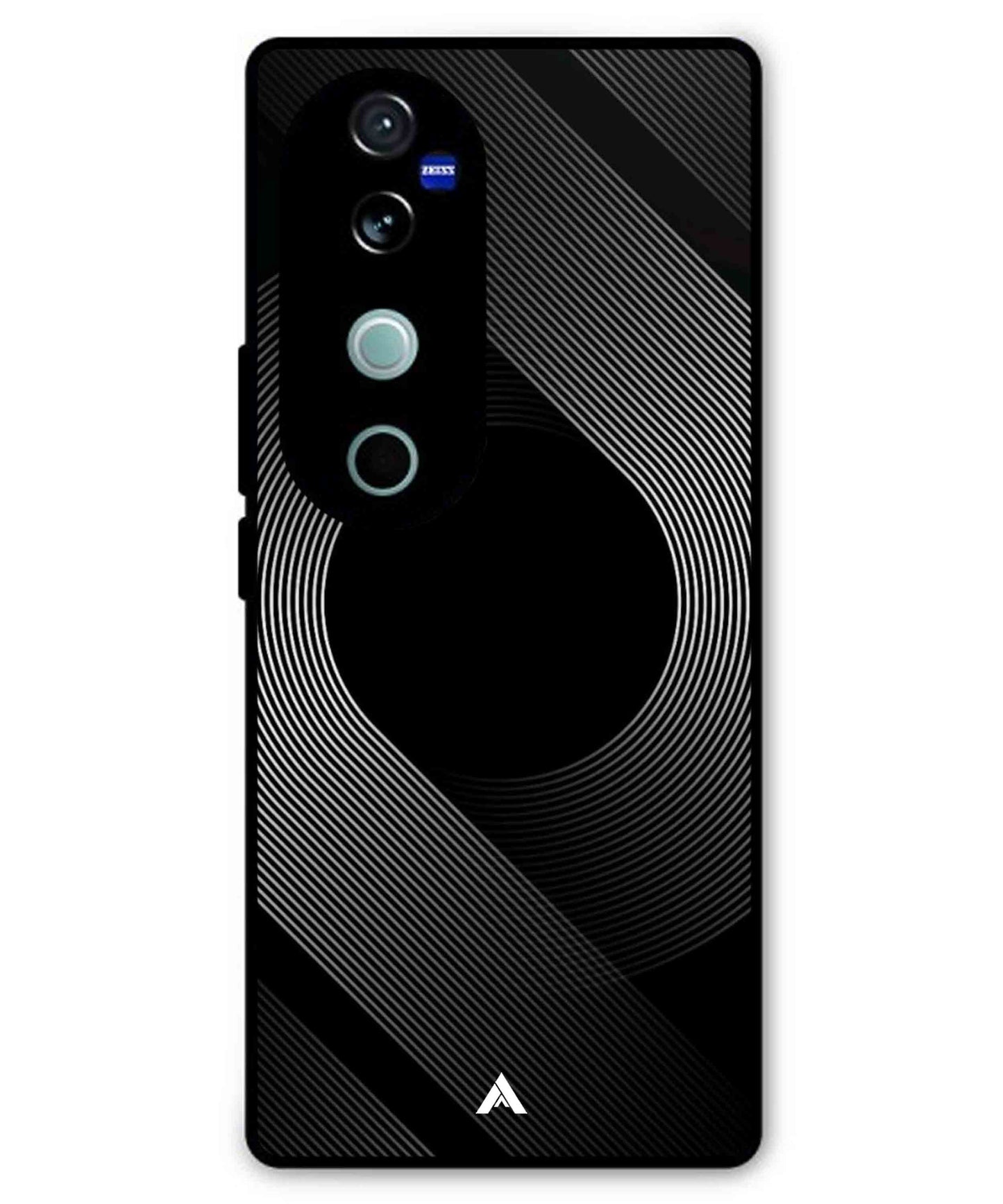 Stripe Pattern 14 Metal Back Cover Phone Case for Vivo T3 Ultra