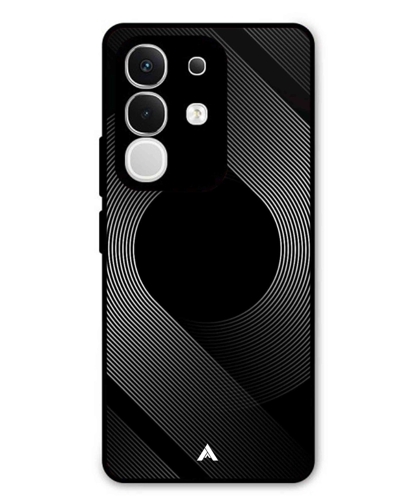 Stripe Pattern 14 Metal Back Cover Phone Case for Vivo T4X