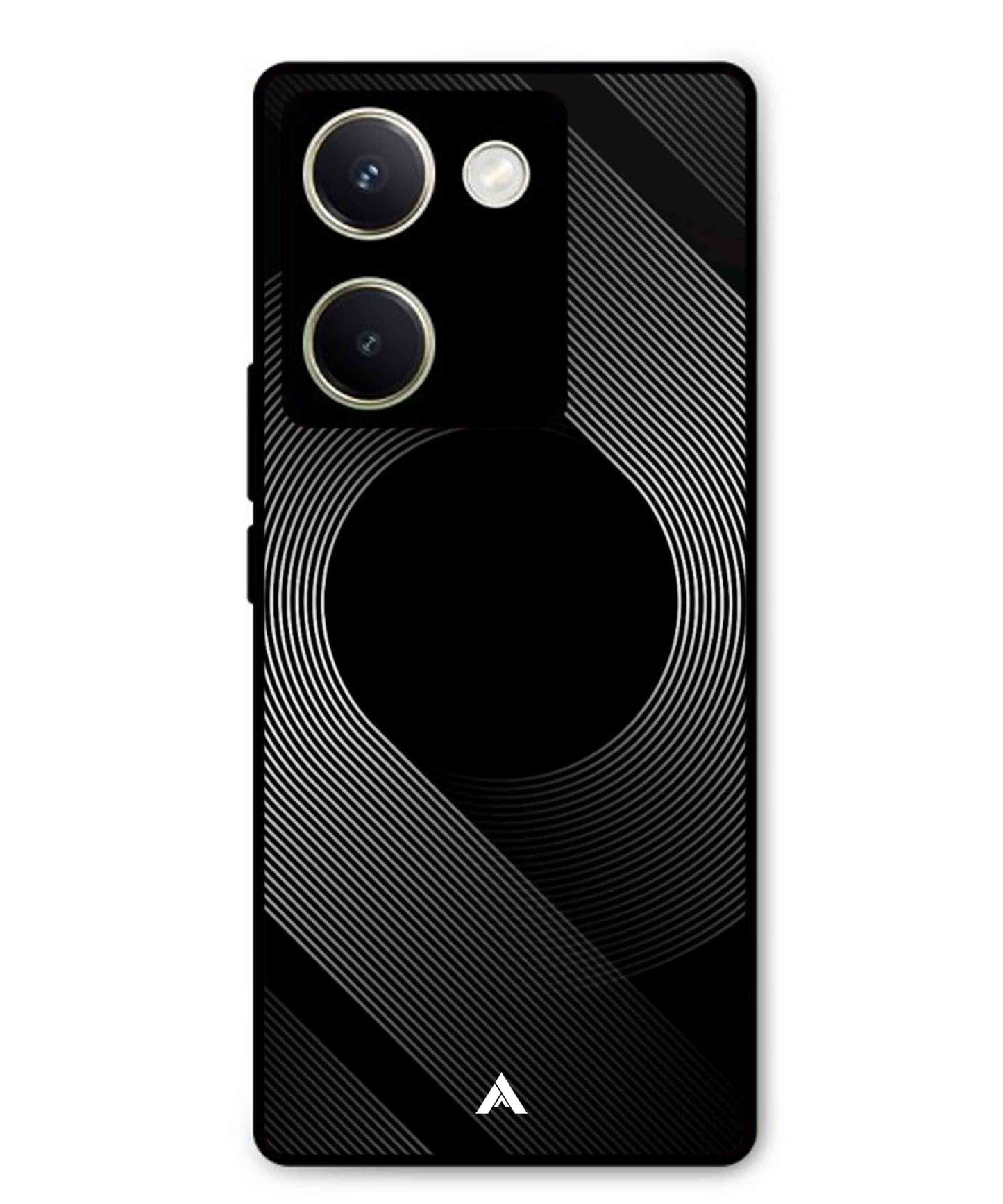 Stripe Pattern 14 Metal Back Cover Phone Case for Vivo Y200 Pro