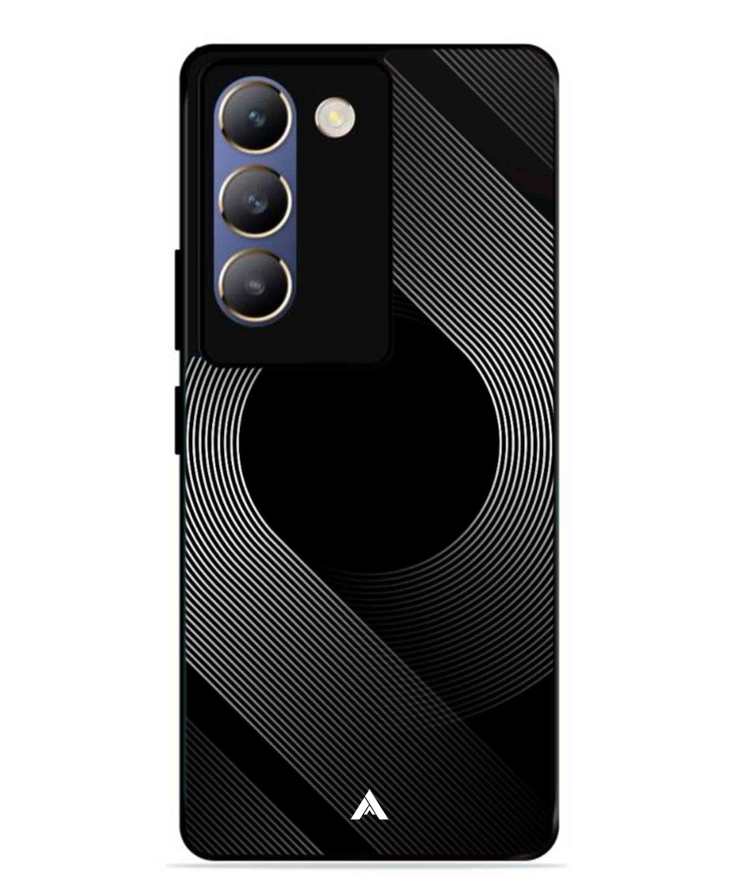 Stripe Pattern 14 Metal Back Cover Phone Case for Vivo Y200e