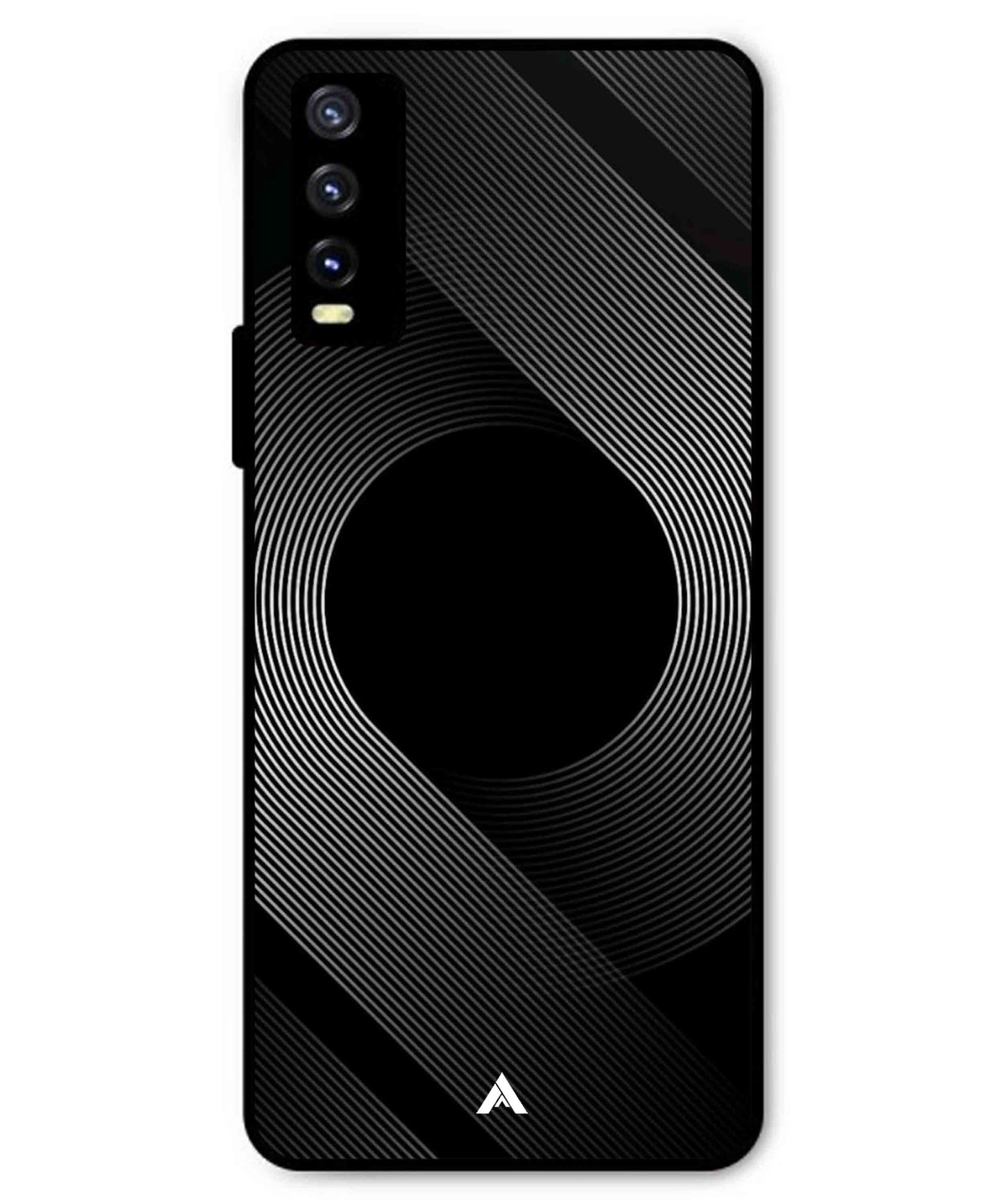 Stripe Pattern 14 Metal Back Cover Phone Case for Vivo Y20i