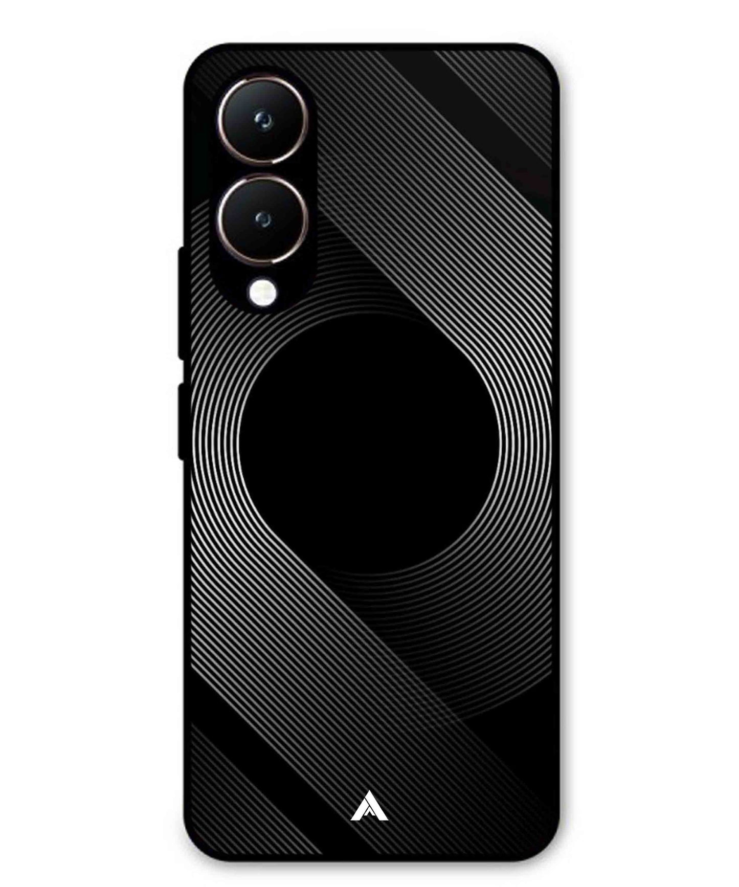 Stripe Pattern 14 Metal Back Cover Phone Case for Vivo Y28