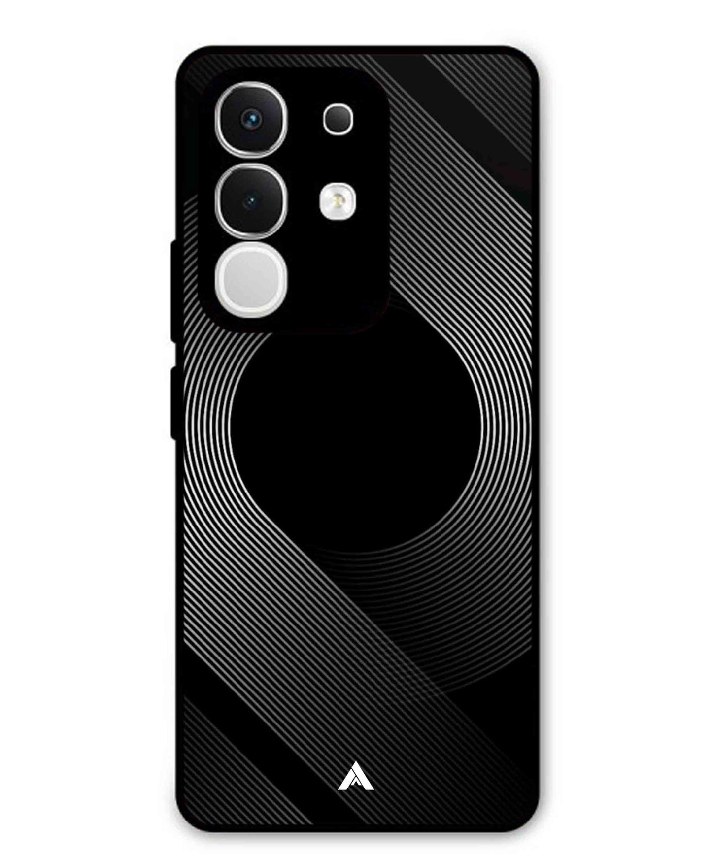 Stripe Pattern 14 Metal Back Cover Phone Case for Vivo Y29 4G