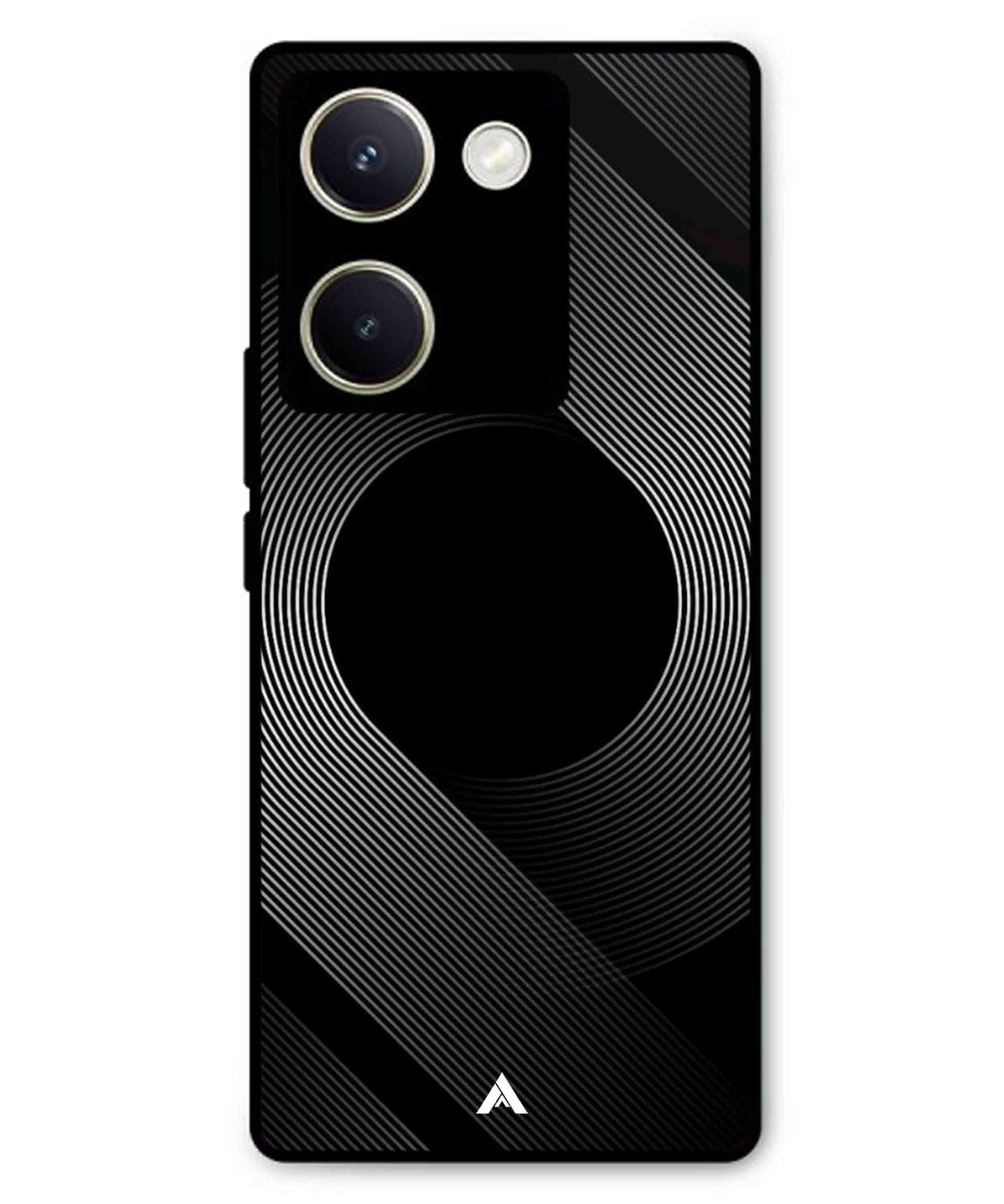 Stripe Pattern 14 Metal Back Cover Phone Case for Vivo Y300 Plus