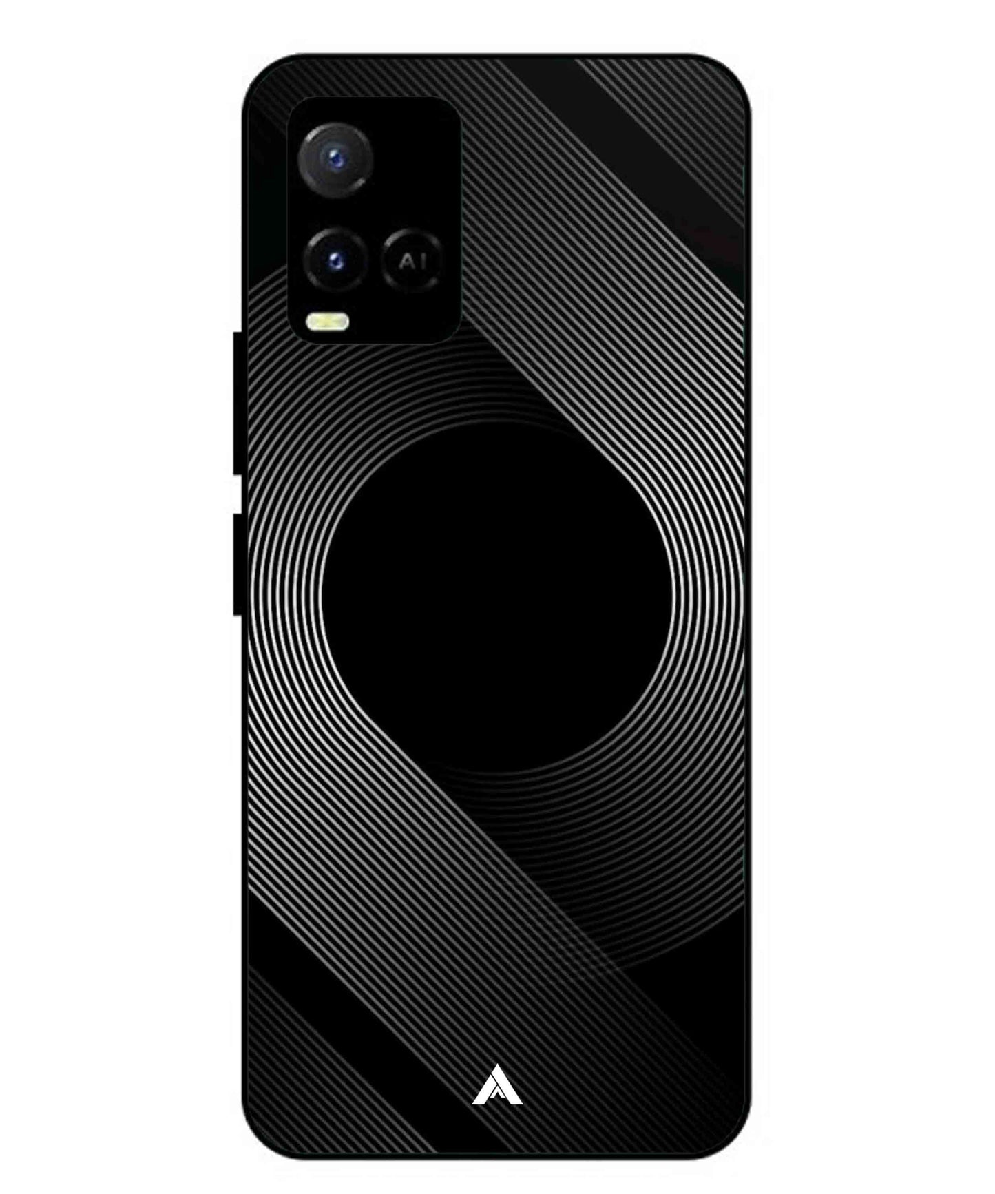 Stripe Pattern 14 Metal Back Cover Phone Case for Vivo Y36
