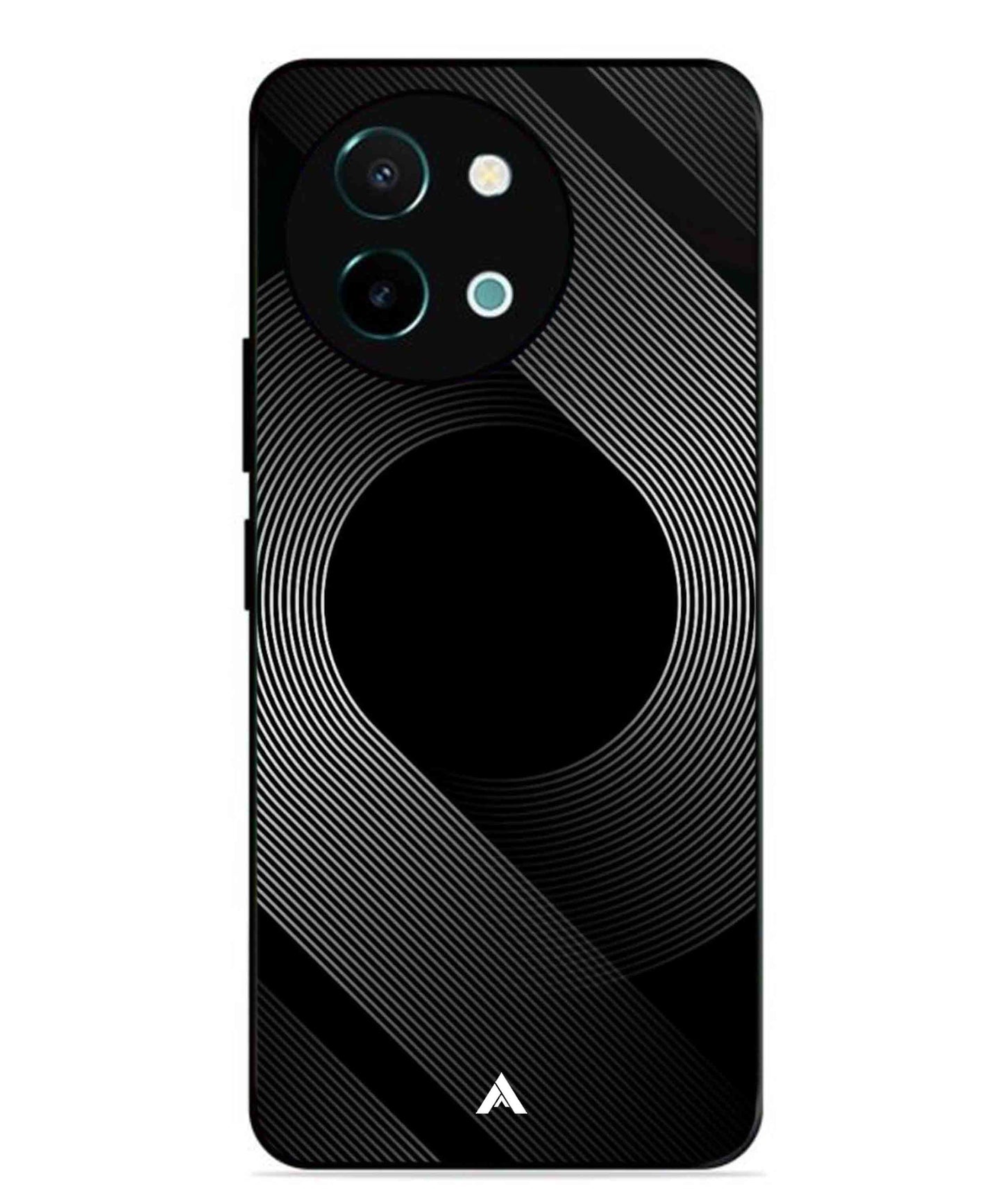 Stripe Pattern 14 Metal Back Cover Phone Case for Vivo Y58