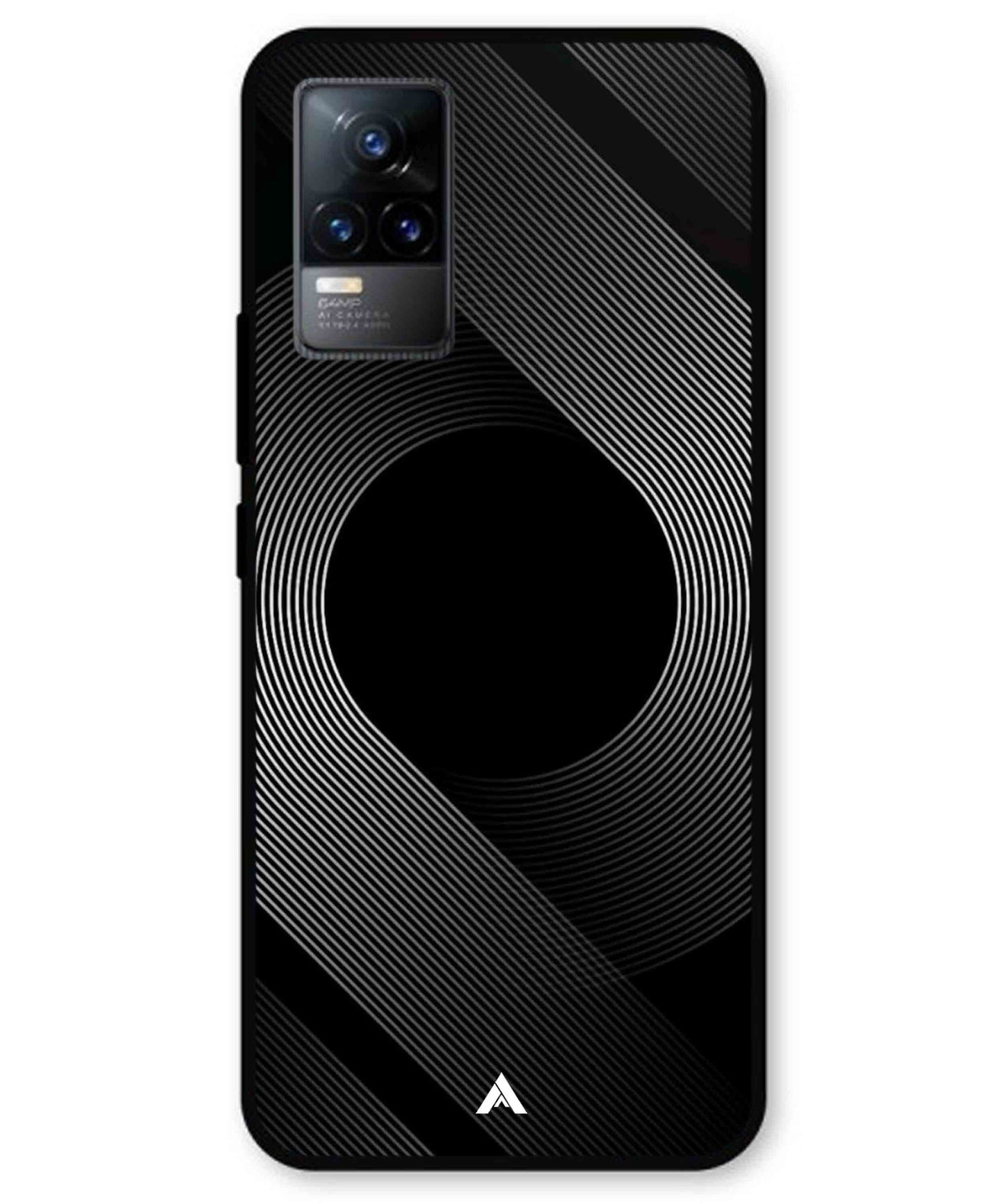 Stripe Pattern 14 Metal Back Cover Phone Case for Vivo Y73