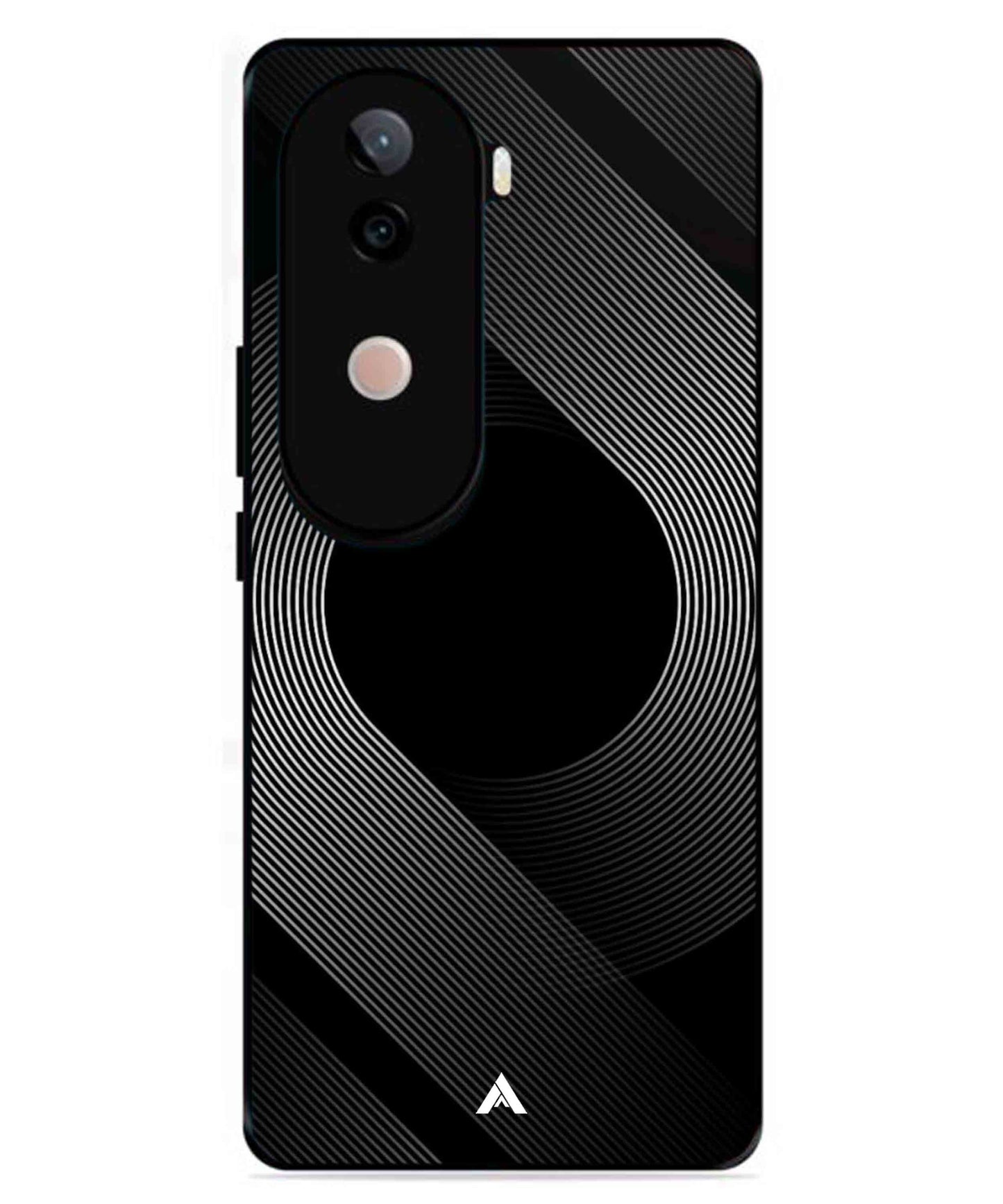 Stripe Pattern 14 Metal Back Cover Phone Case for Vivo v40e